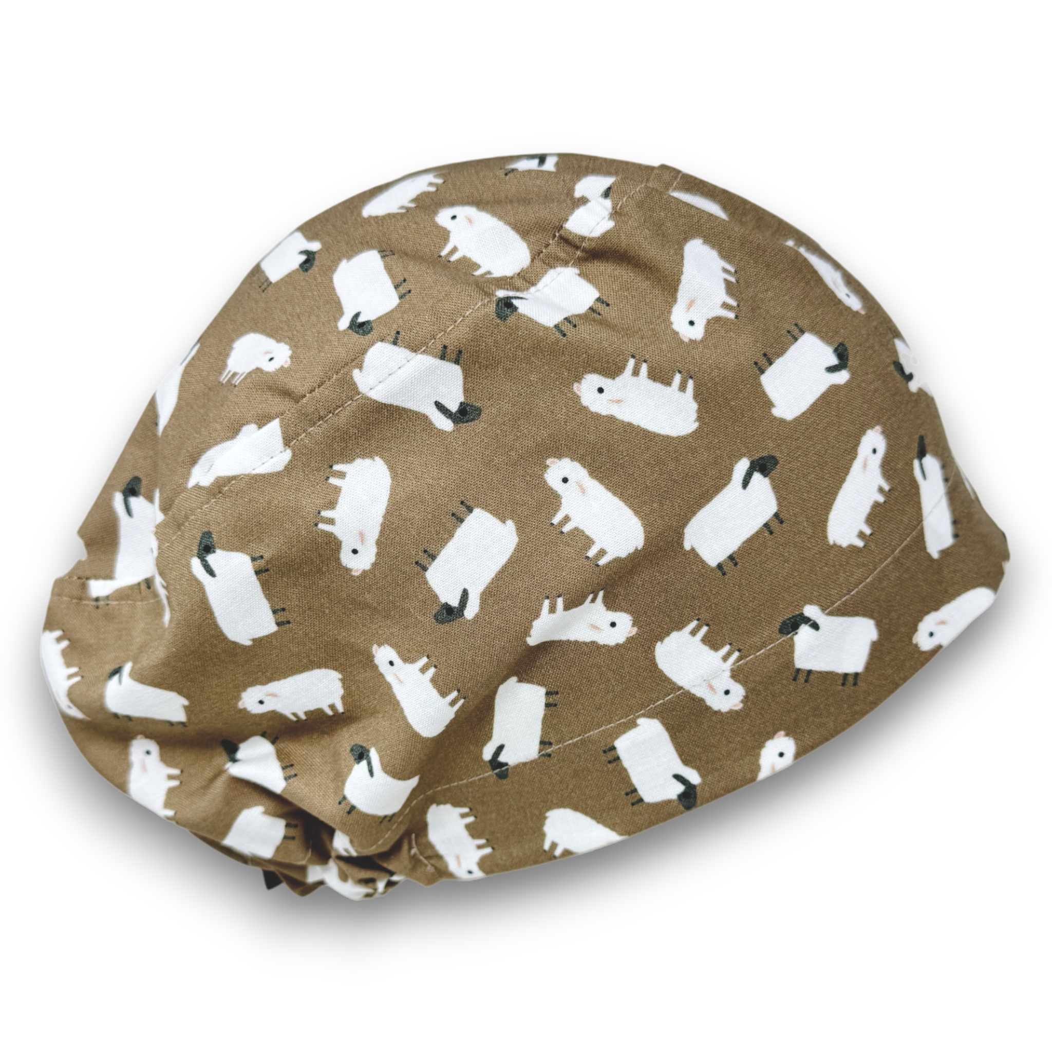 Sheep Euro Scrub Cap for Women with Satin Lined Option by Paradise Caps.