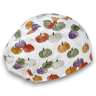 Pumpkin Euro Scrub Cap for Women with Satin Lined Option by Paradise Caps.