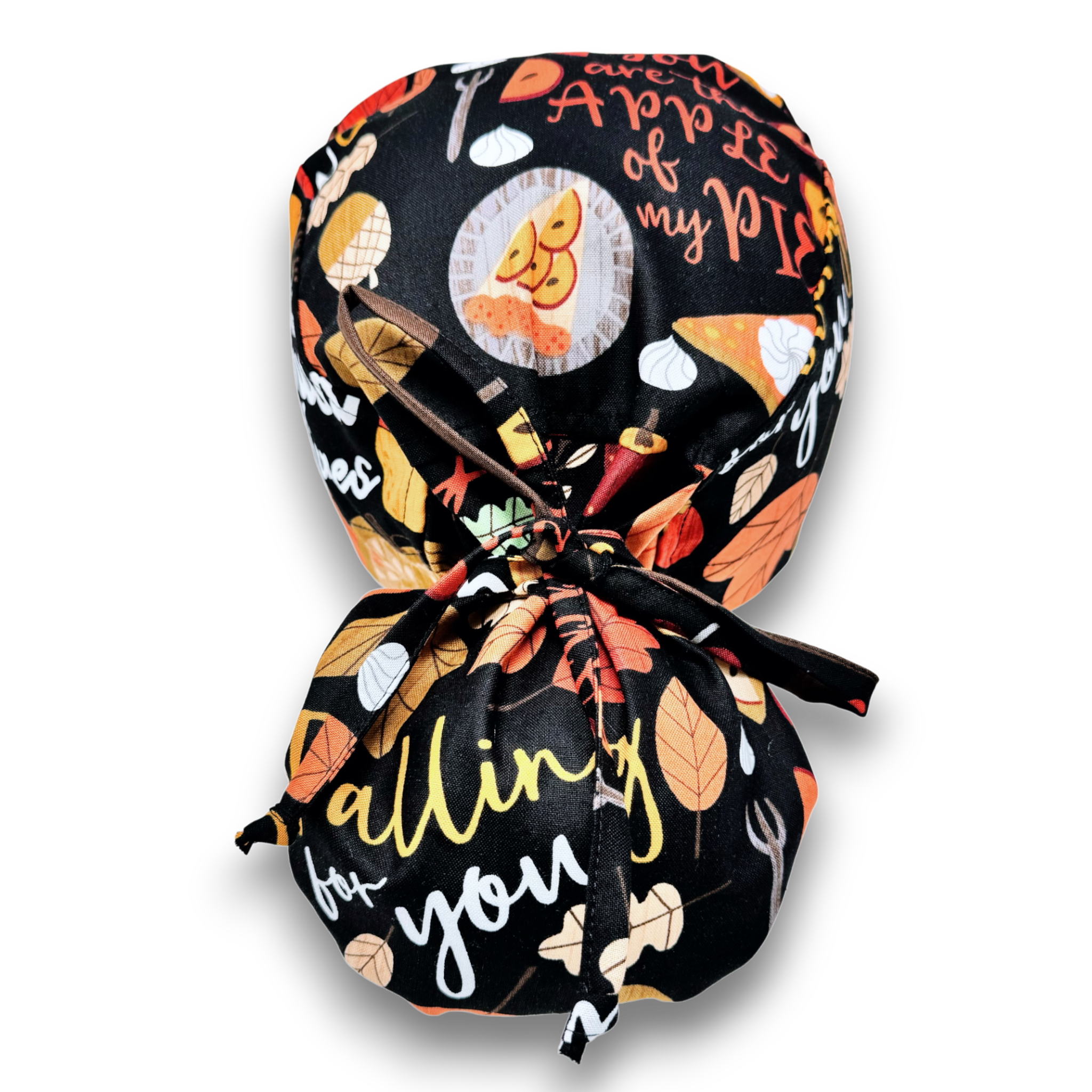 Bring on the Gourd Ponytail scrub cap for women with satin lined option by Paradise Caps.