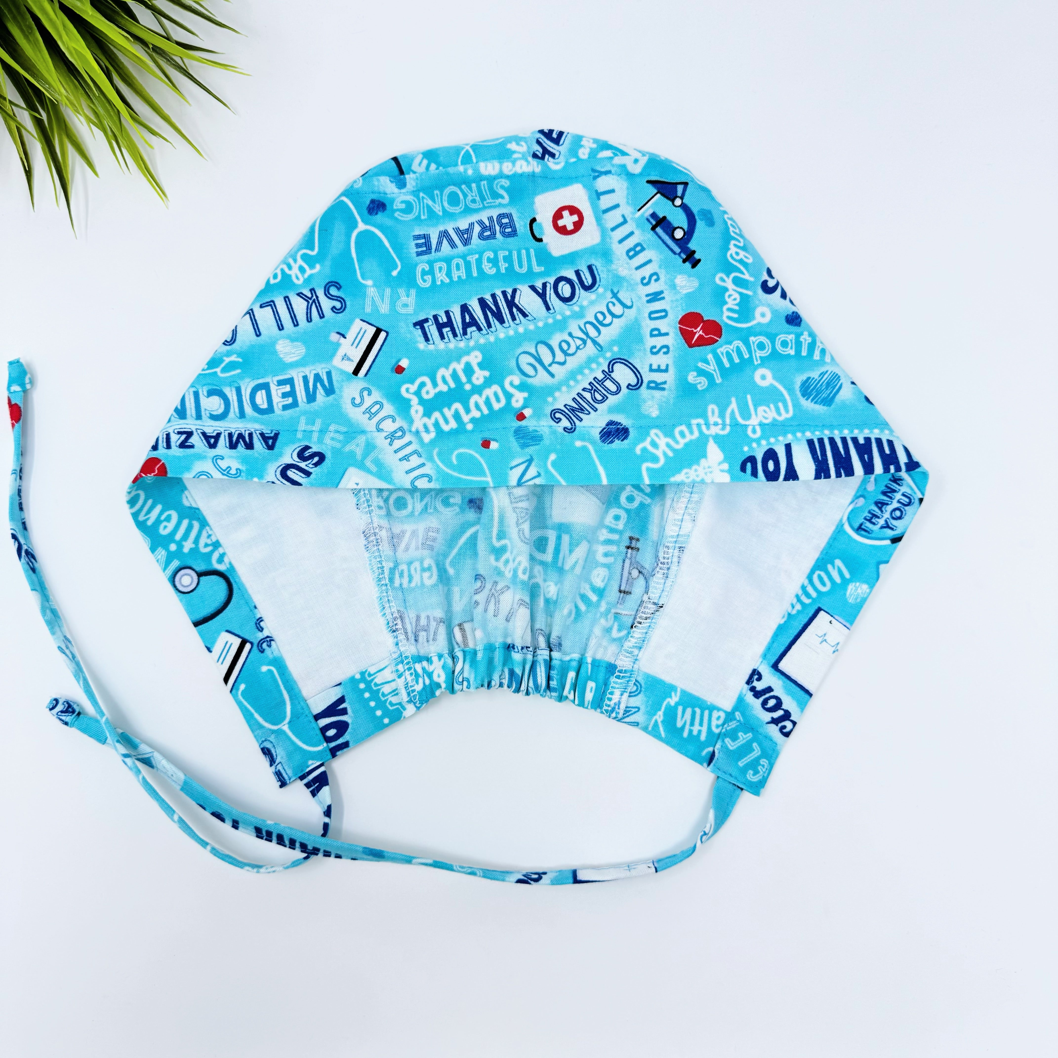 Medical Heroes Skull tie-back style surgical scrub cap for men by Paradise Caps.