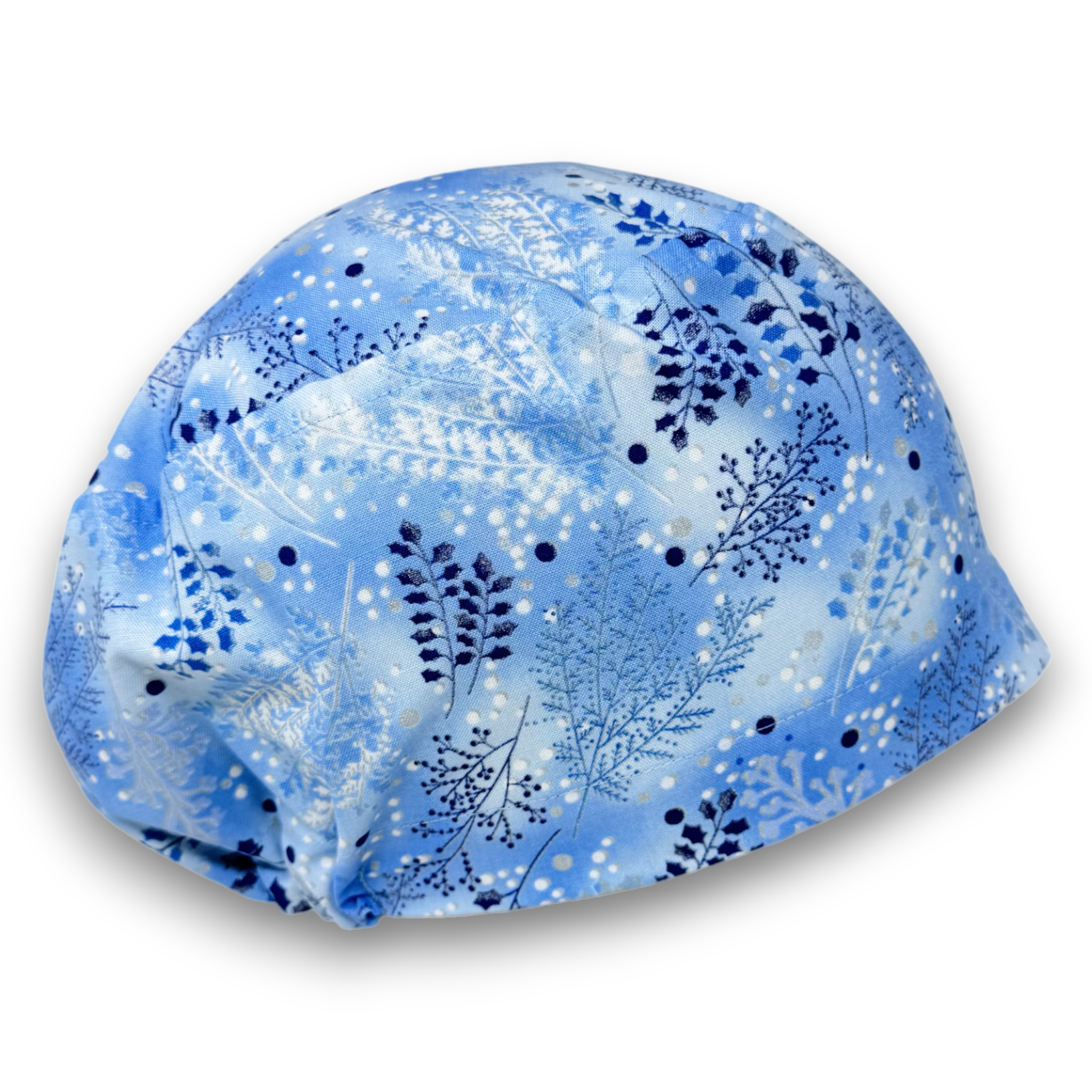 Snowy Forest Euro Scrub Cap for Women with Satin Lined Option by Paradise Caps.