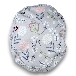 Floral Euro Scrub Cap for Women with Satin Lined Option by Paradise Caps.