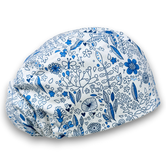 Euro Scrub Cap for Women with Satin Lined Option by Paradise Caps.