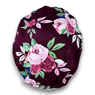 Berry rose Euro Scrub Cap for Women with Satin Lined Option by Paradise Caps.