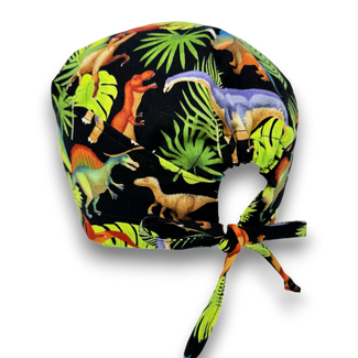 Dinosaur Men's surgical cap by Paradise Caps.