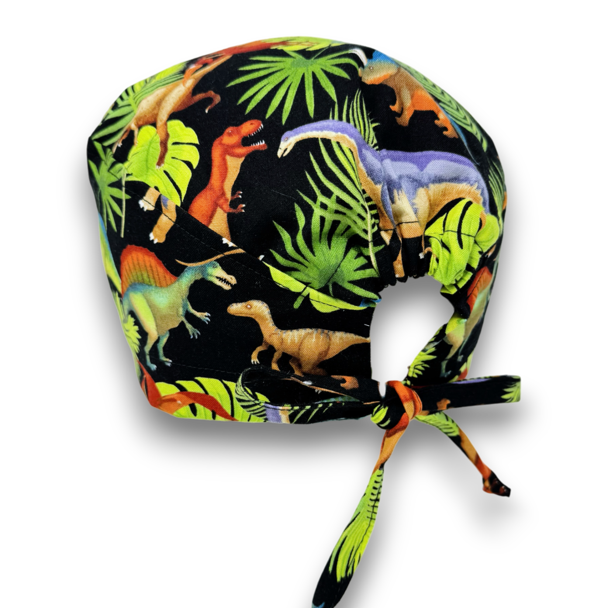 Dinosaur Men's surgical cap by Paradise Caps.