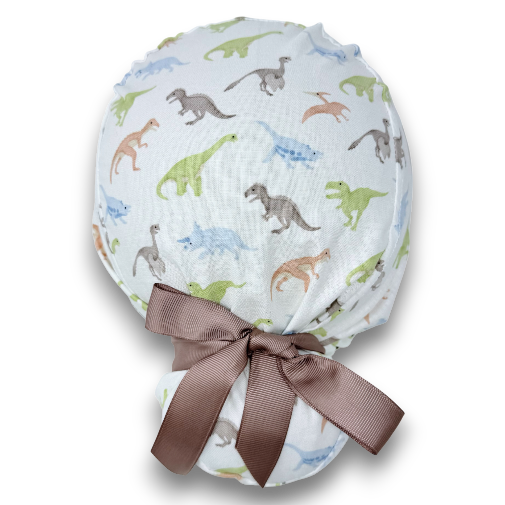 Dino Euro scrub cap with ties for Women by Paradise Caps. Euro PLUS style.