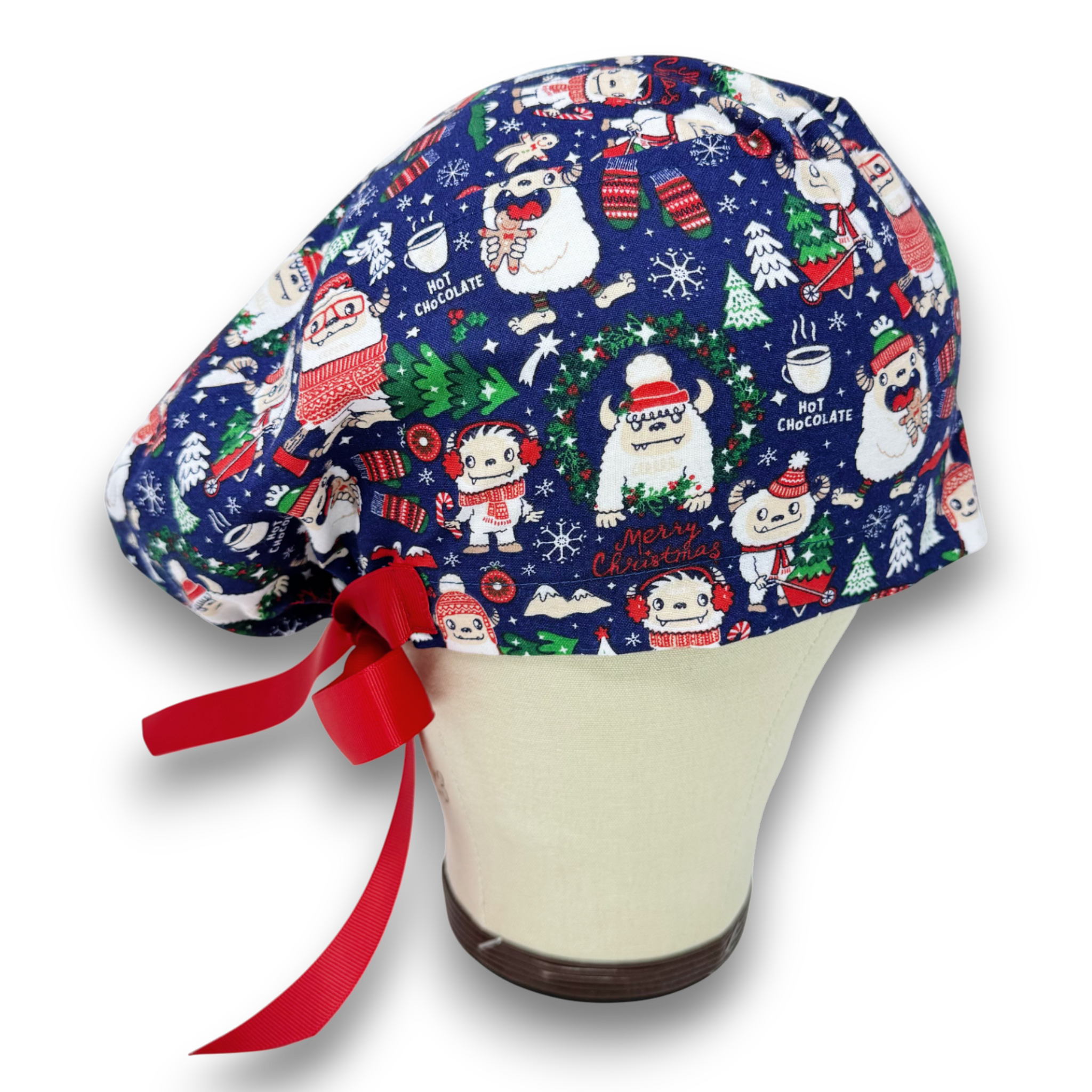 Yeti Euro scrub cap with ties for Women by Paradise Caps. Euro PLUS style.