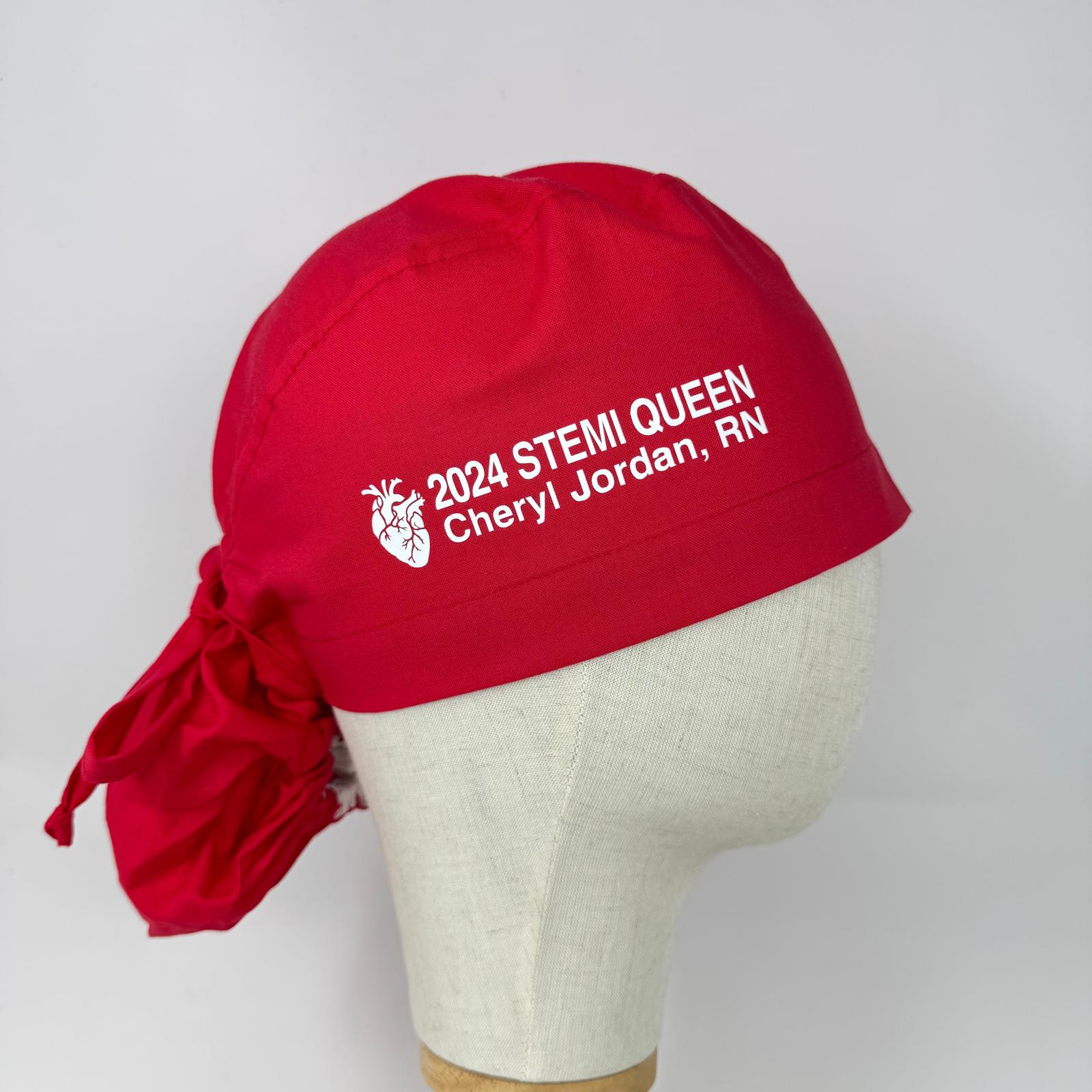 Personalized Scrub Cap with Custom Name by ParadiseCaps – Multiple Styles Available, Optional Satin Lining & Buttons