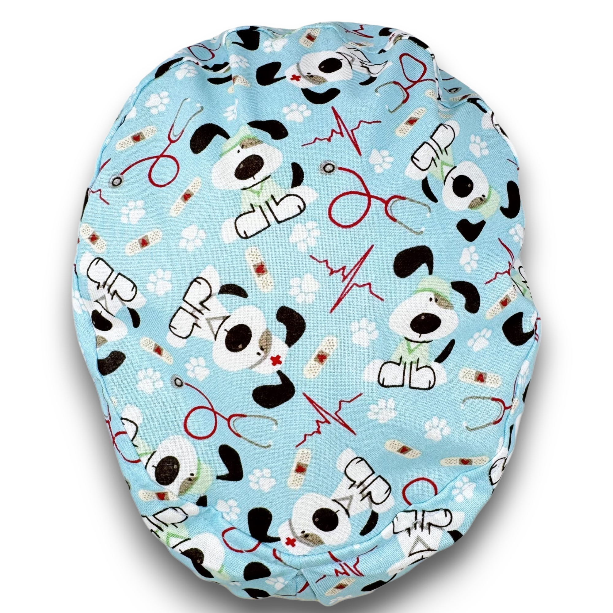 Dog Euro Scrub Cap for Women with Satin Lined Option by Paradise Caps.