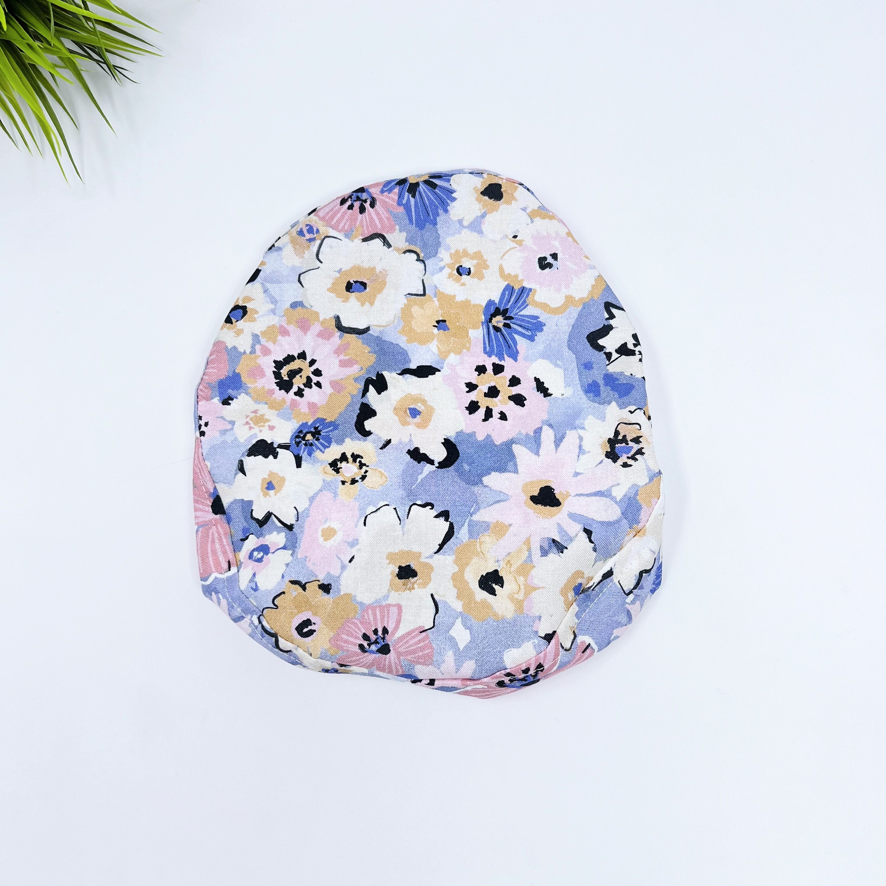 Multi Fleurs Euro Scrub Cap for Women with Satin Lined Option by Paradise Caps.