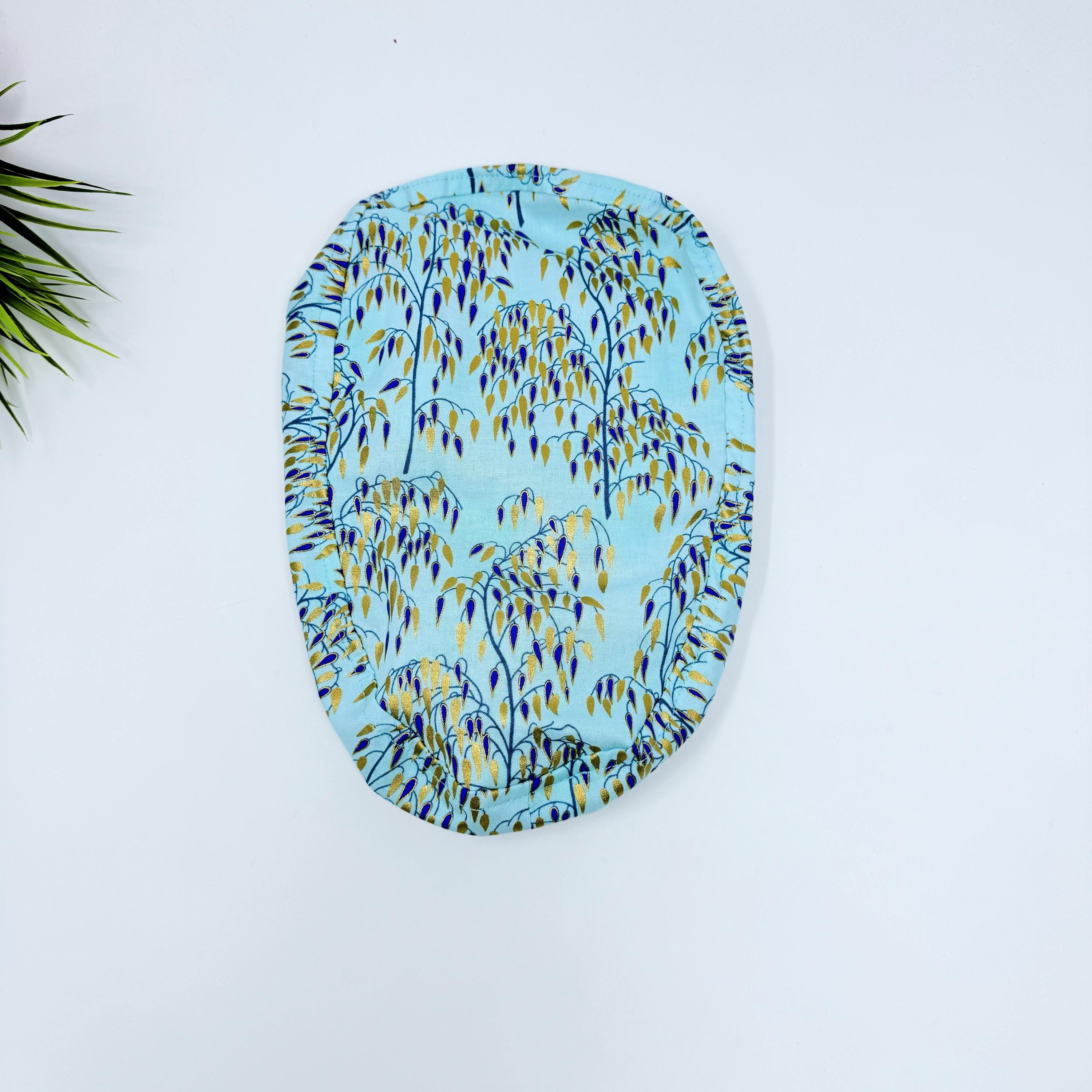 Garden plant Euro scrub cap with ties for Women by Paradise Caps. Euro PLUS style.