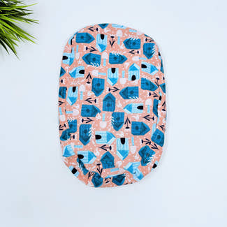 Birdhouses Euro scrub cap with ties for Women by Paradise Caps. Euro PLUS style.