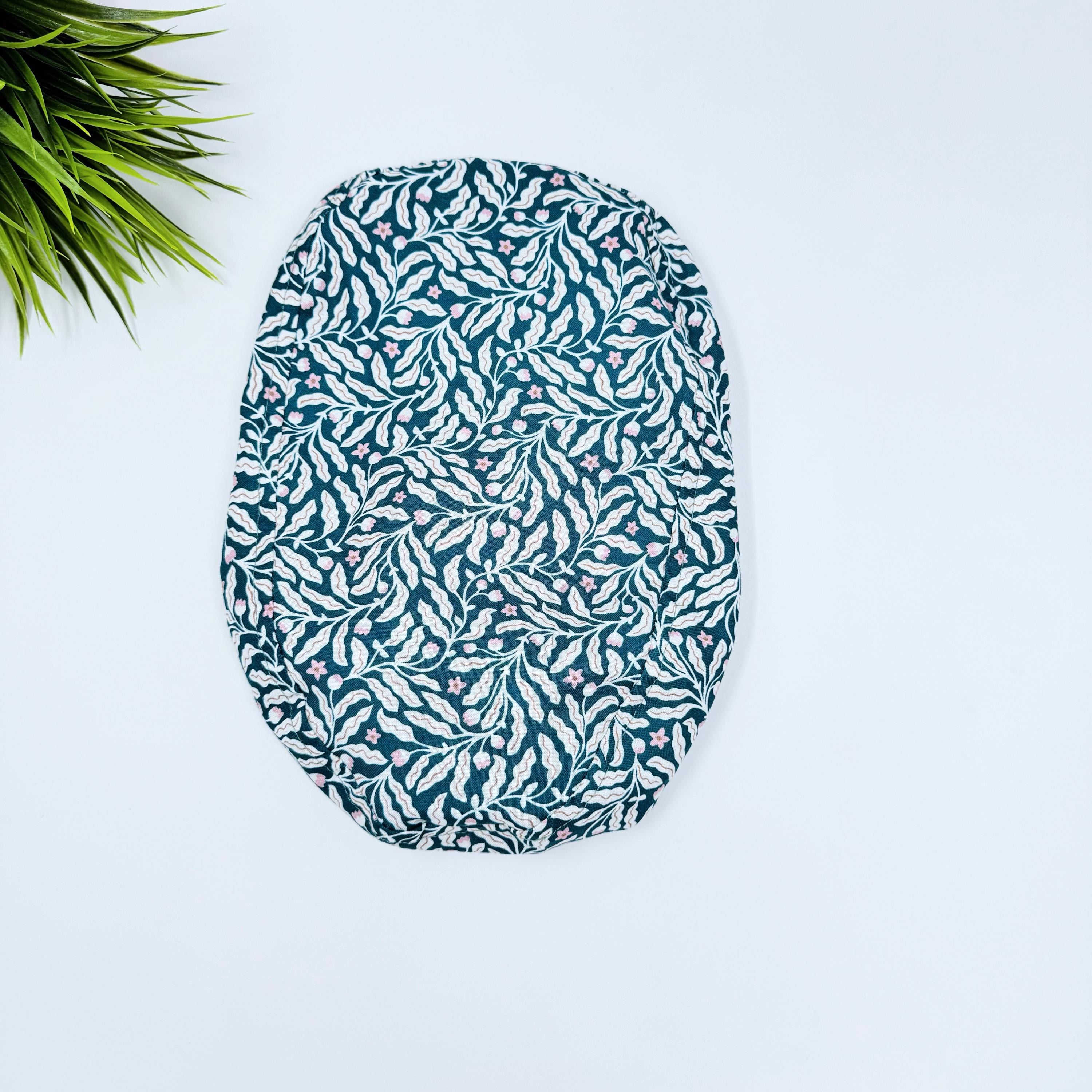 Branches Euro PLUS style with ties Scrub Cap for Women, European Surgical cap with Satin Lined Option.