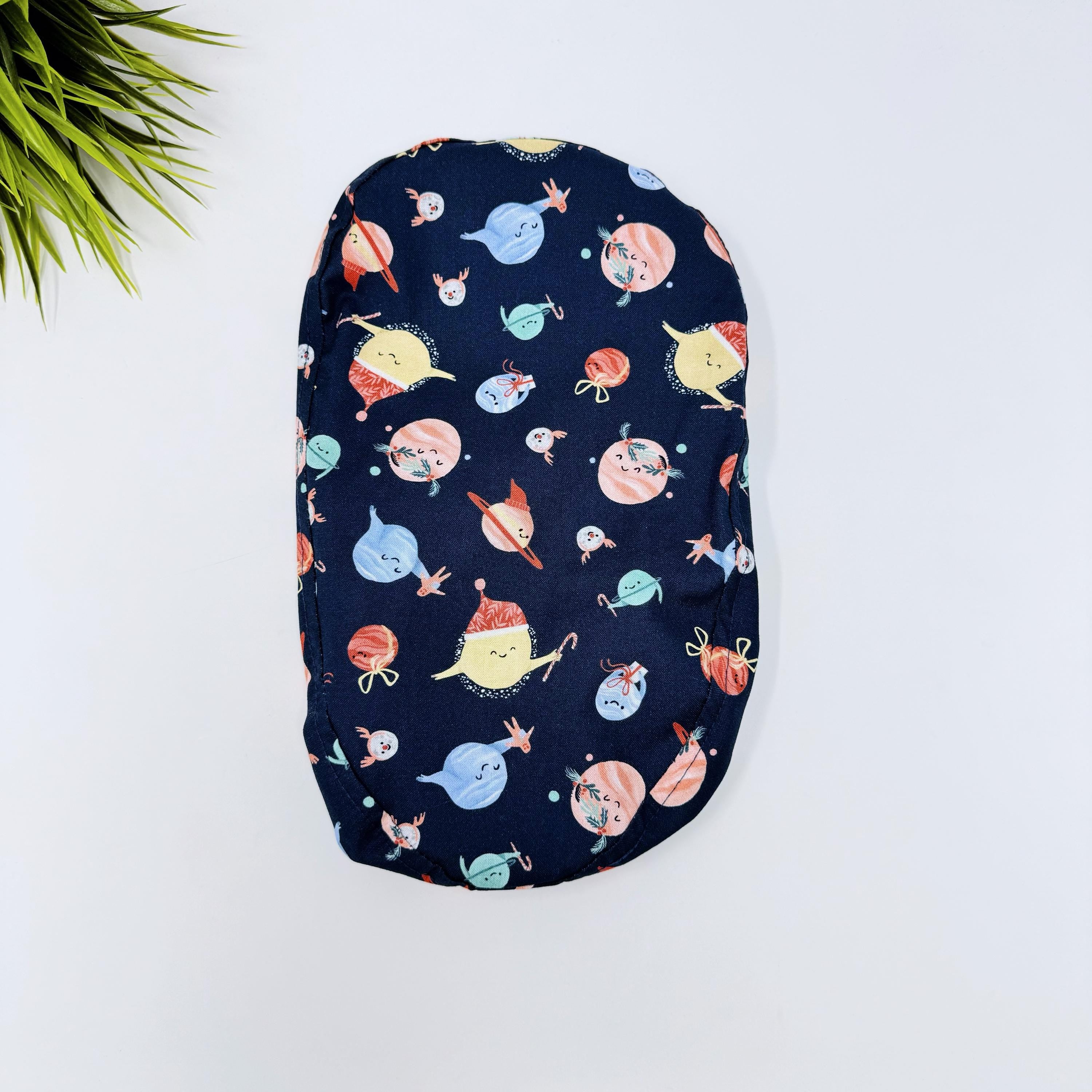 Holiday Planet Euro scrub cap with ties for Women by Paradise Caps. Euro PLUS style.