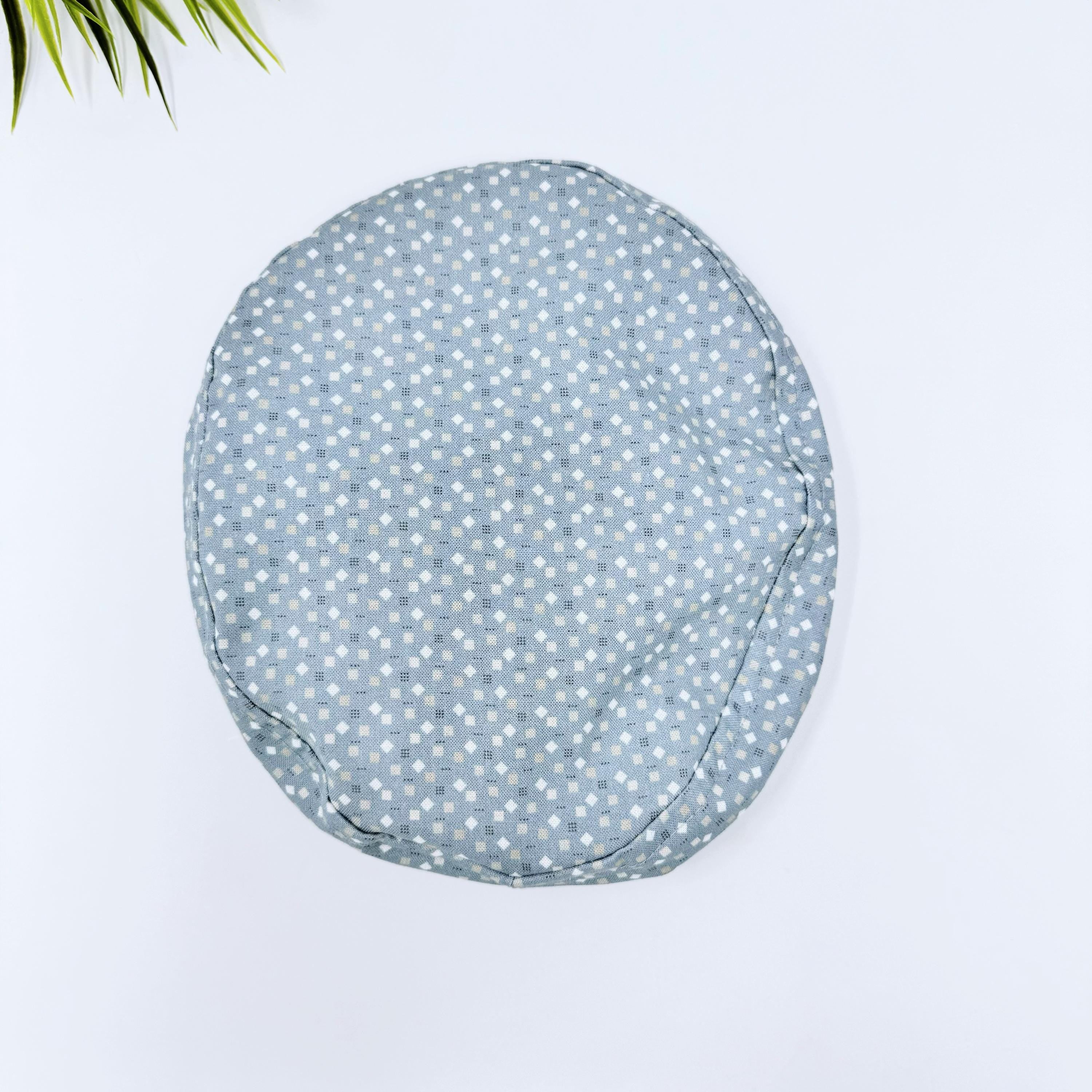 Euro scrub cap for women by ParadiseCaps, Geometric surgical cap with satin lined Option.