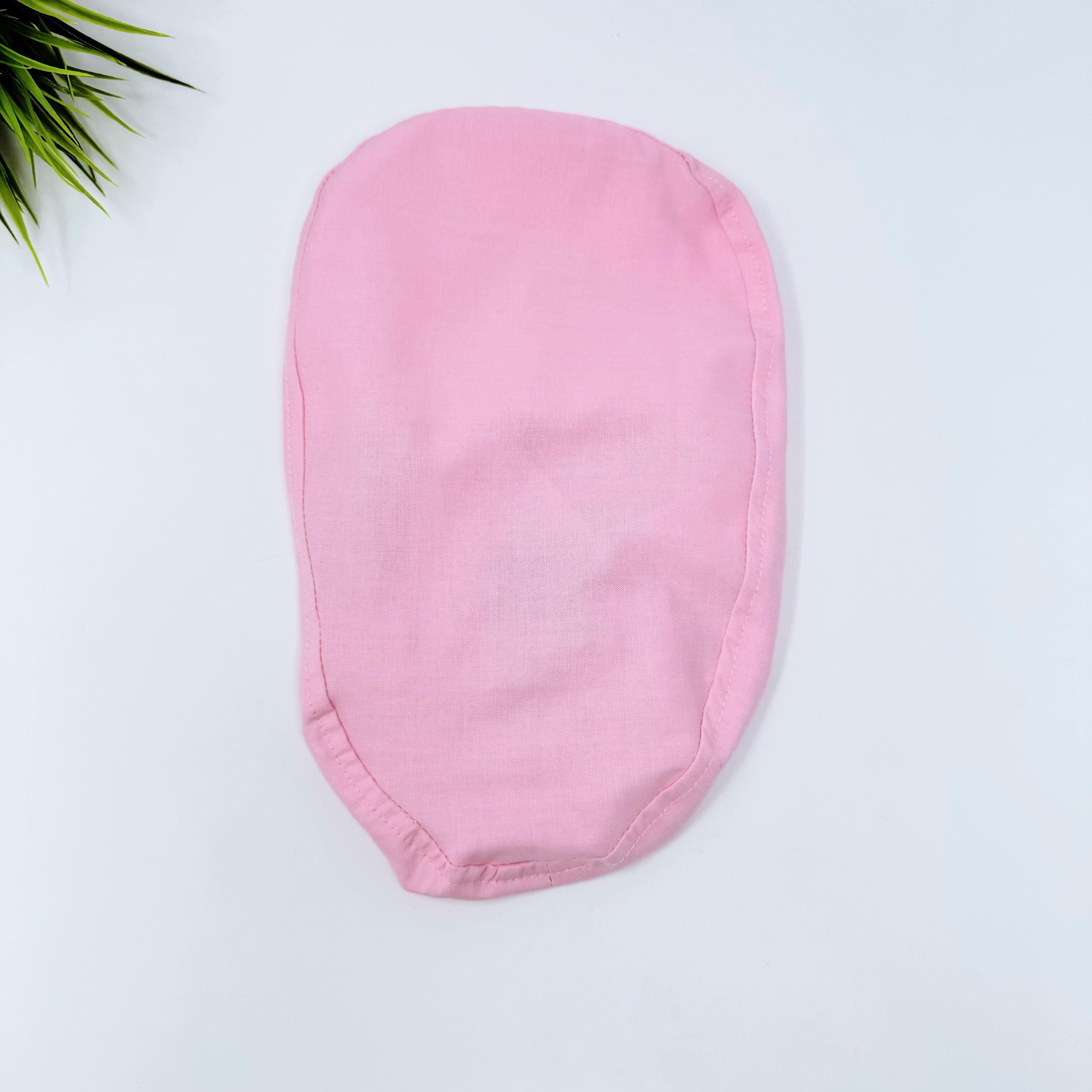 Pink Euro scrub cap with ties for Women by Paradise Caps. Euro PLUS style.