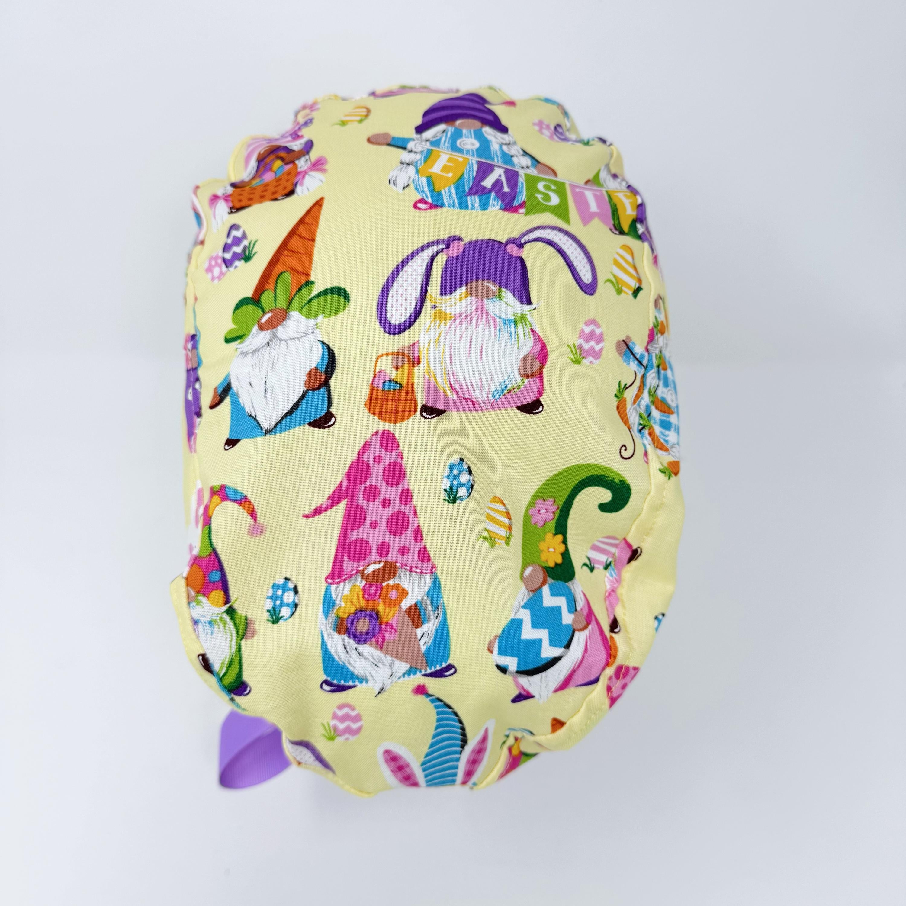 Easter Euro scrub cap with ties for Women by Paradise Caps. Euro PLUS style.