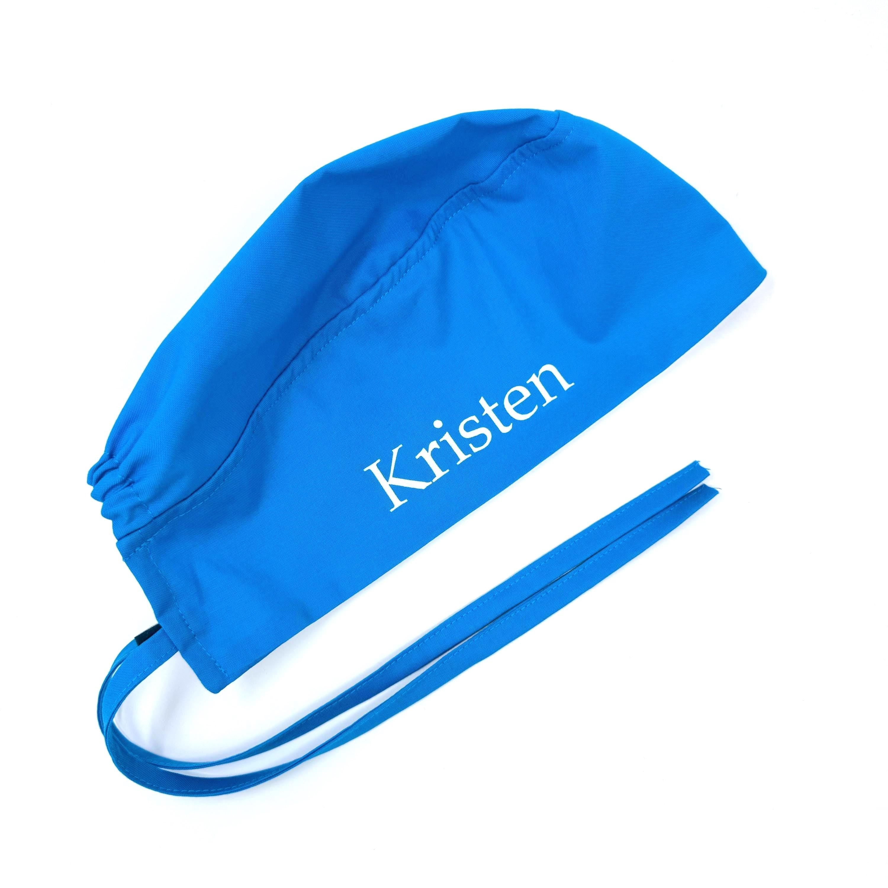 Personalized Scrub Cap with Custom Name by ParadiseCaps – Multiple Styles Available, Optional Satin Lining & Buttons
