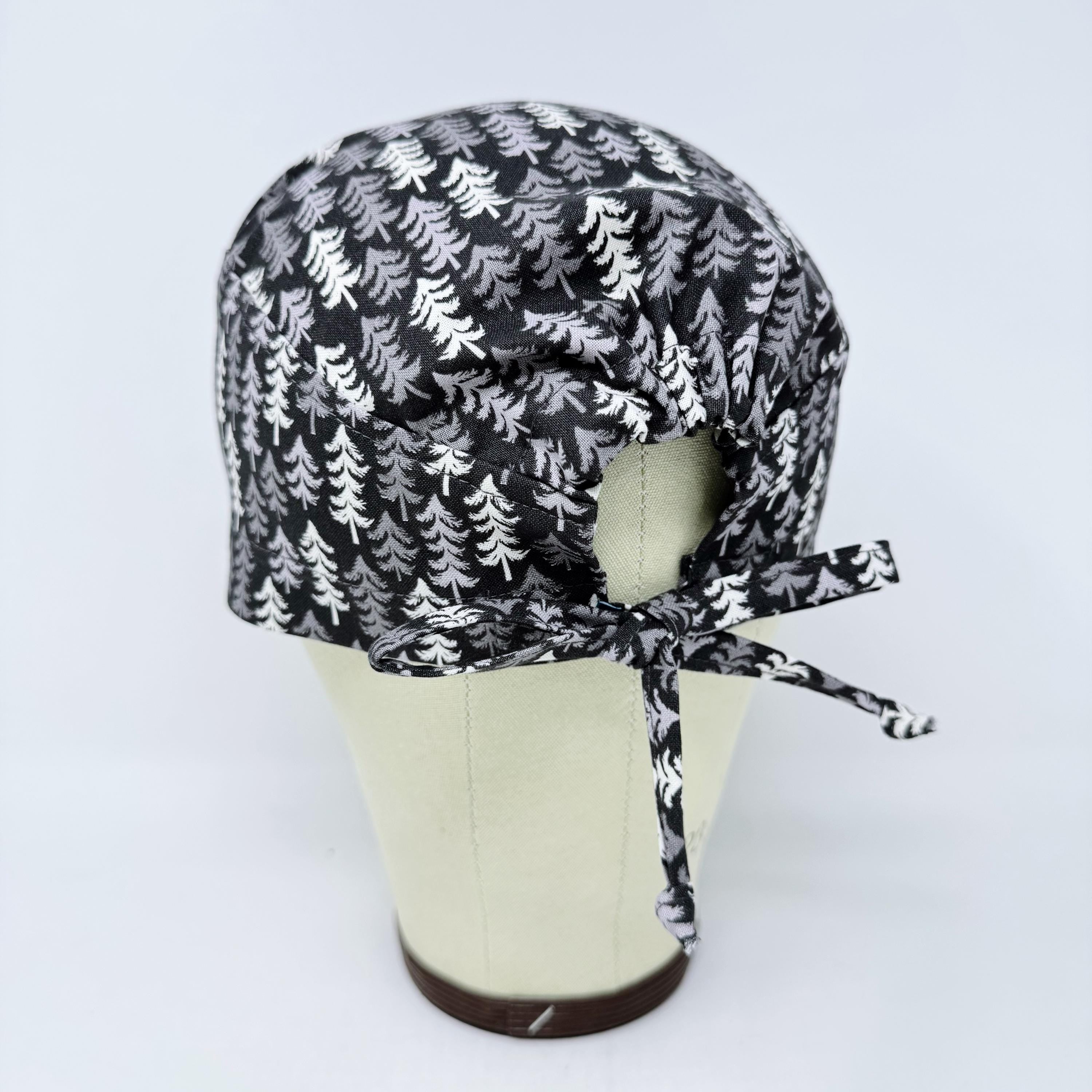 Mens Surgical scrub cap. Nordic Pines tie back scrub hat by Paradise Caps.