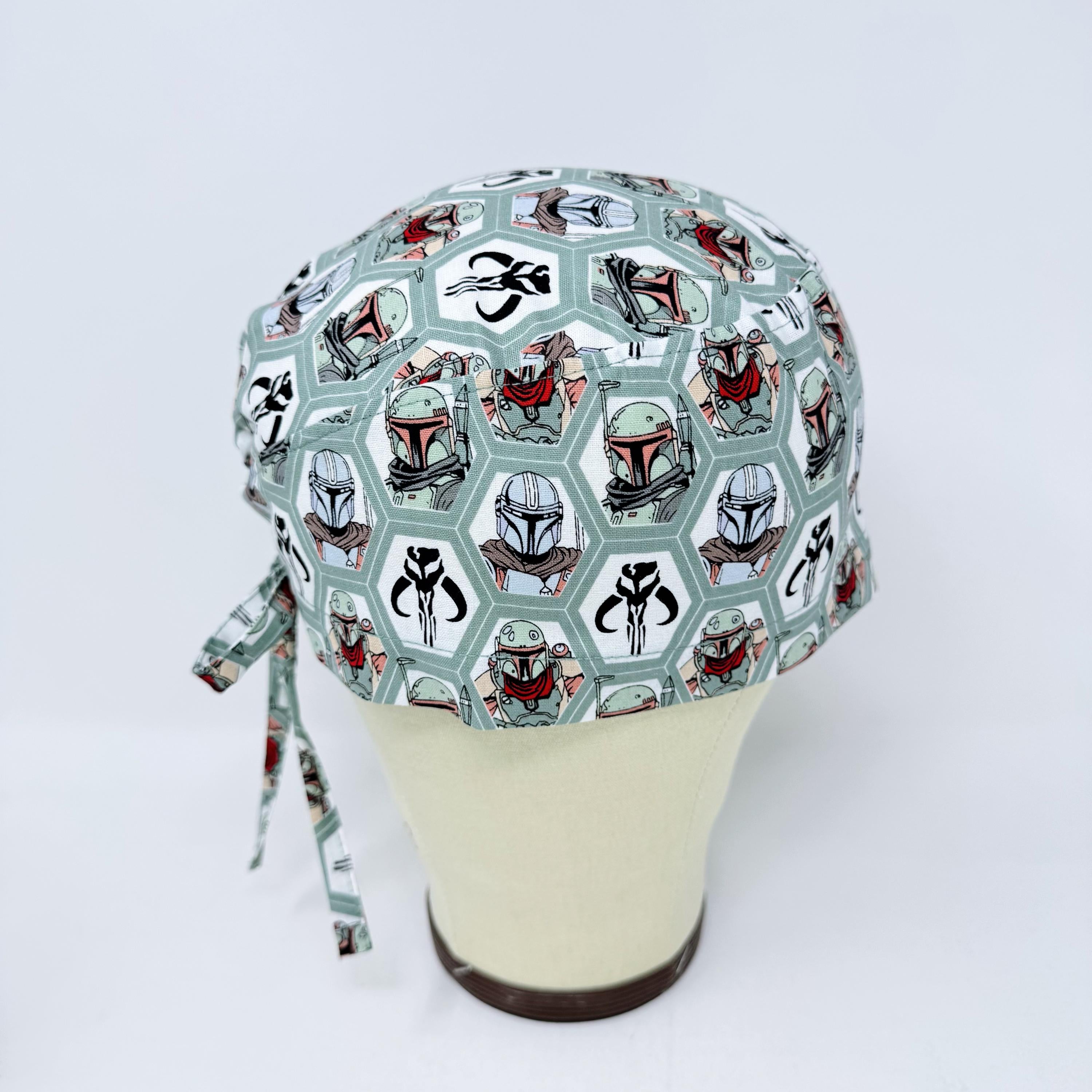 Mens Surgical scrub cap. Tie back scrub hat by Paradise Caps.