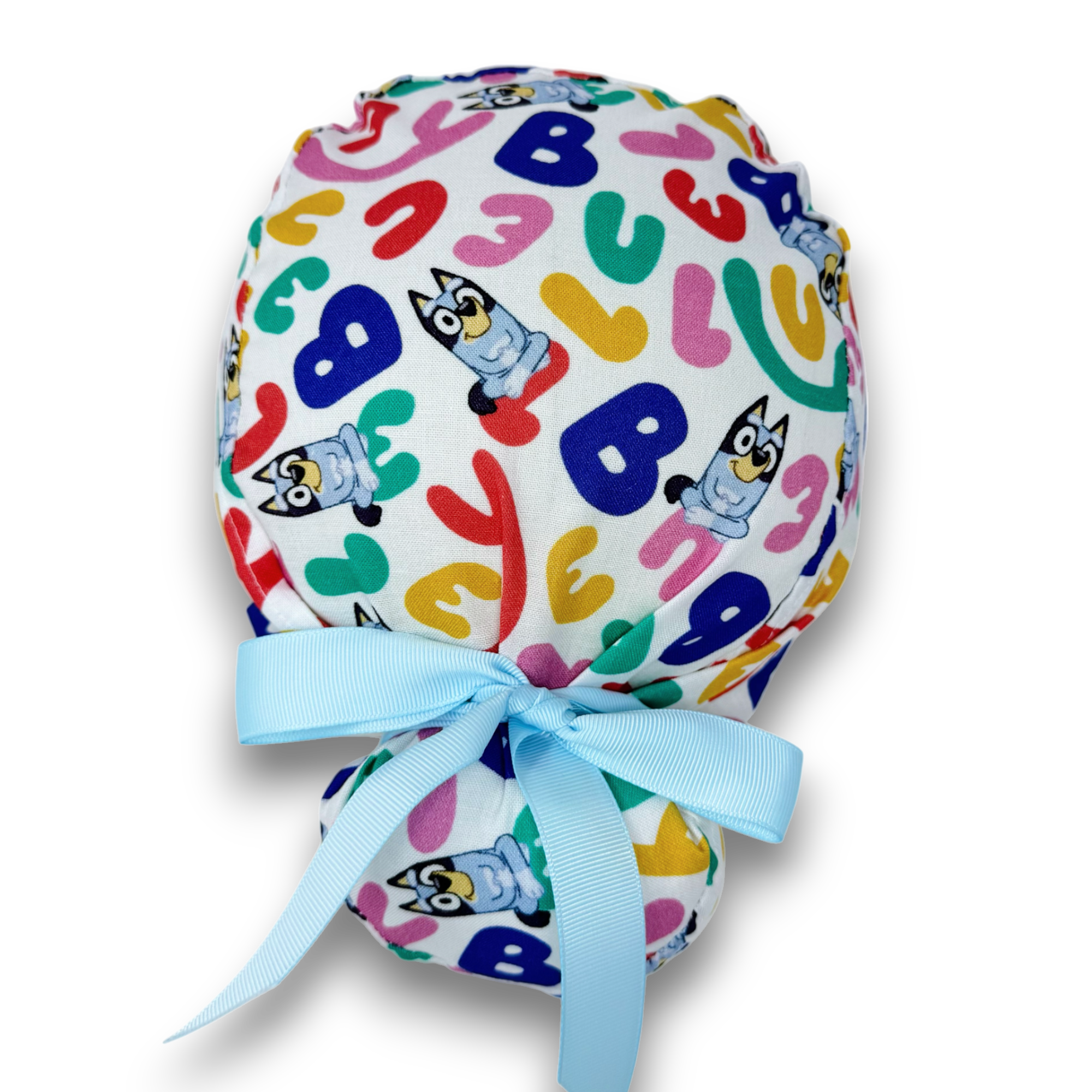 Funny Euro scrub cap with ties for Women by Paradise Caps. Euro PLUS style.