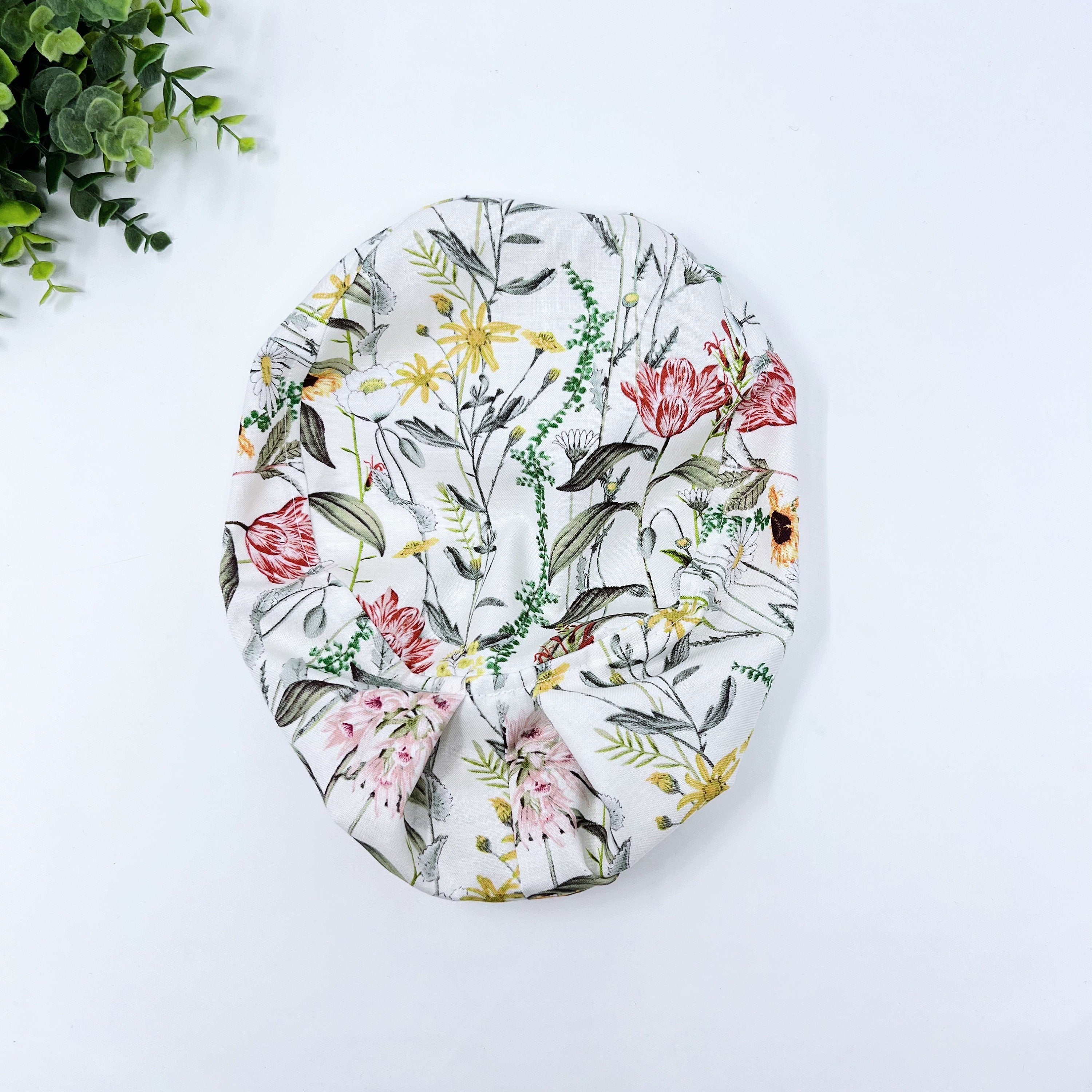 Steamed village Euro Scrub Cap for Women with Satin Lined Option by Paradise Caps.