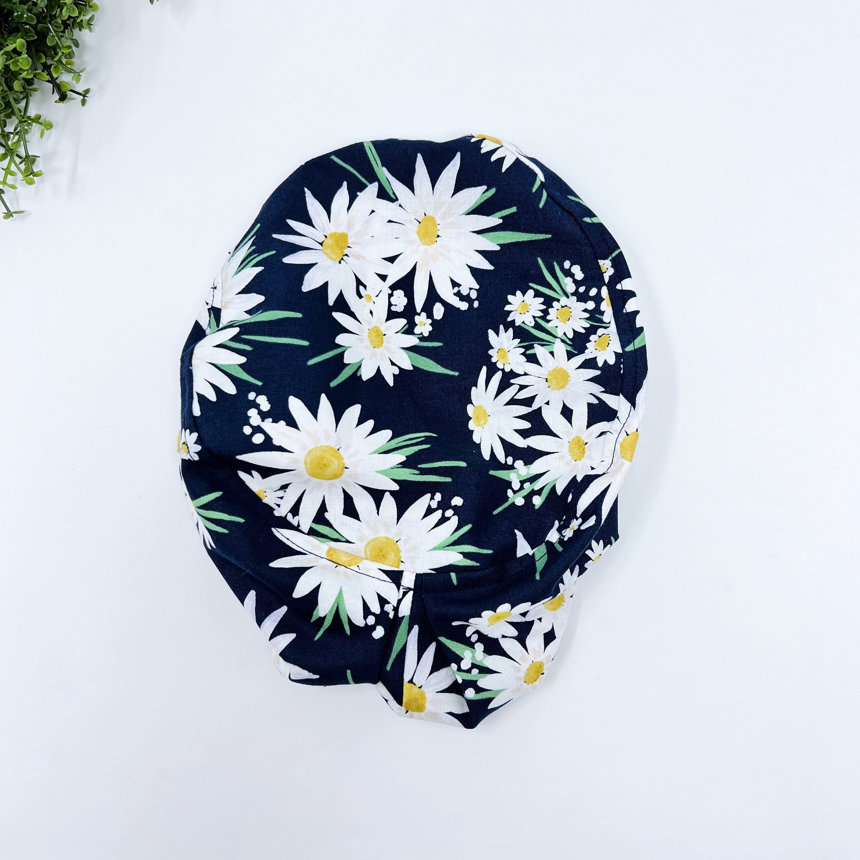 Flowers Euro Scrub Cap for Women, Surgical cap Satin Lined Option