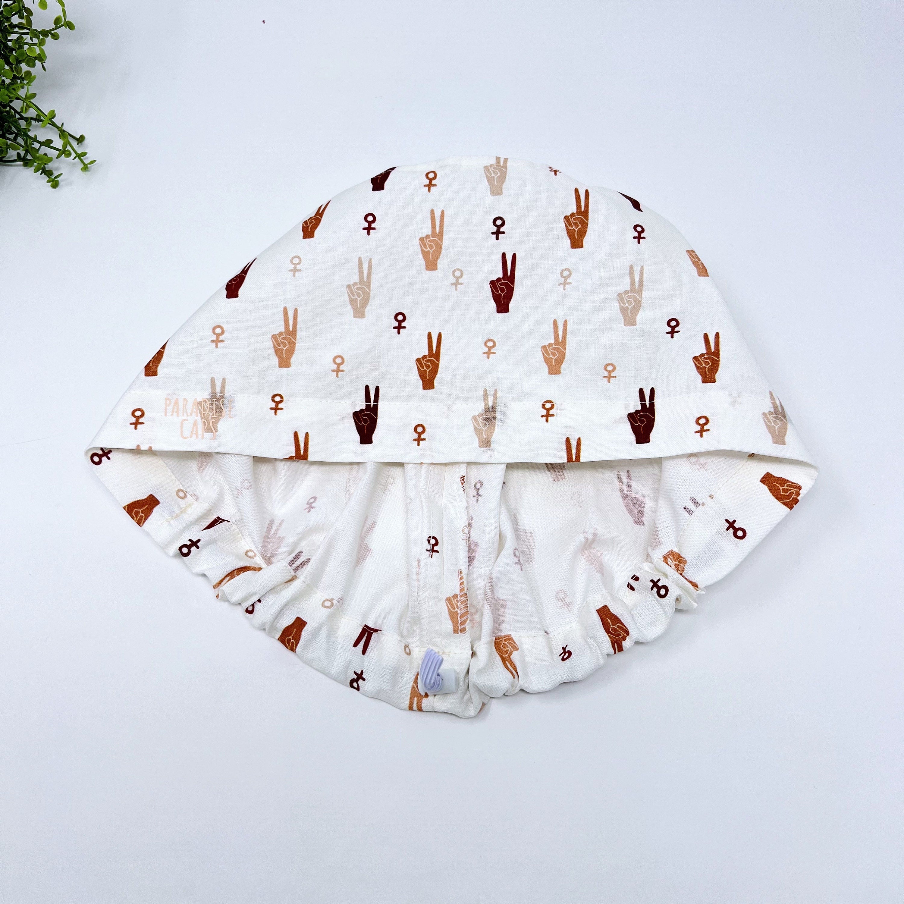 Pediatric Euro Scrub Cap for Women with Satin Lined Option by Paradise Caps.