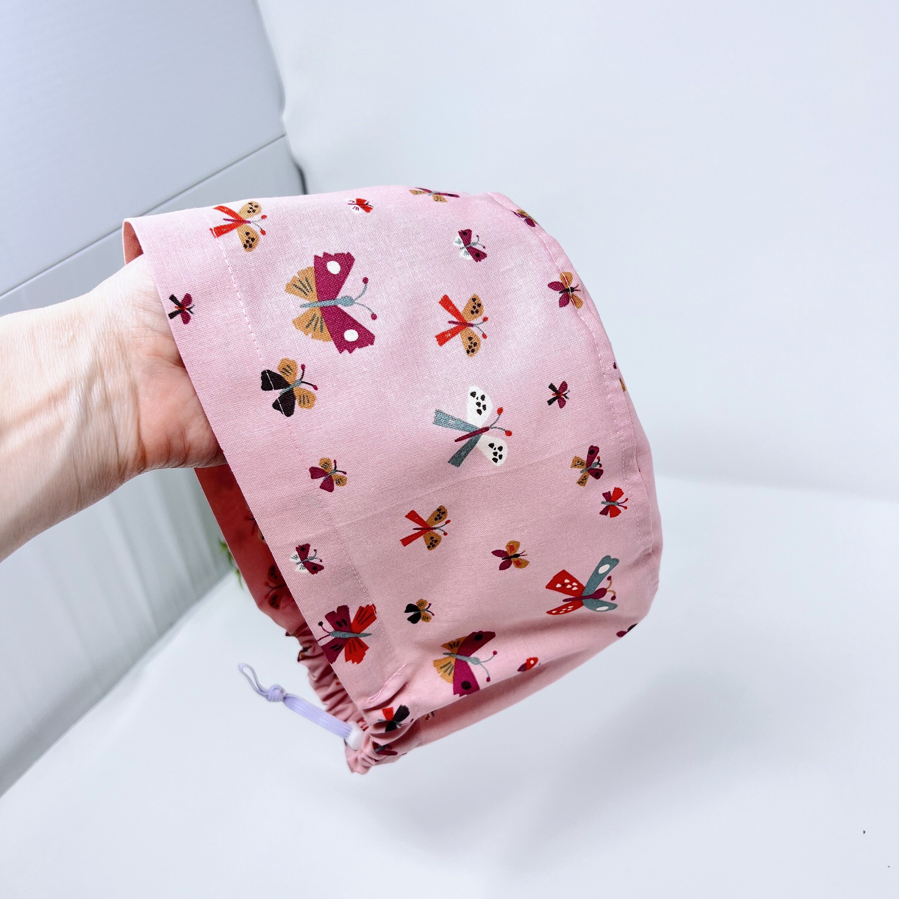 Butterflies Euro Scrub Cap for Women with Satin Lined Option by Paradise Caps.