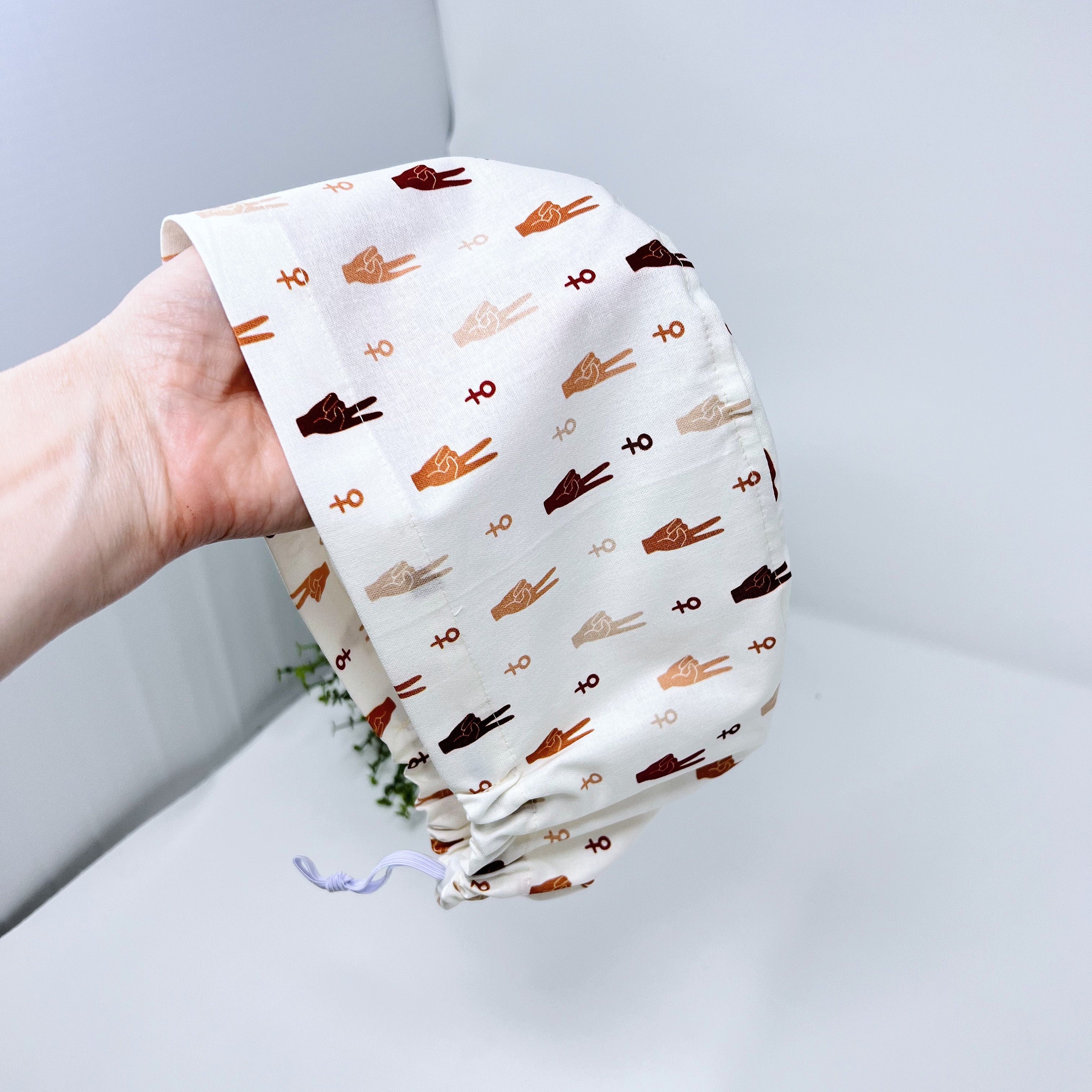 Pediatric Euro Scrub Cap for Women with Satin Lined Option by Paradise Caps.