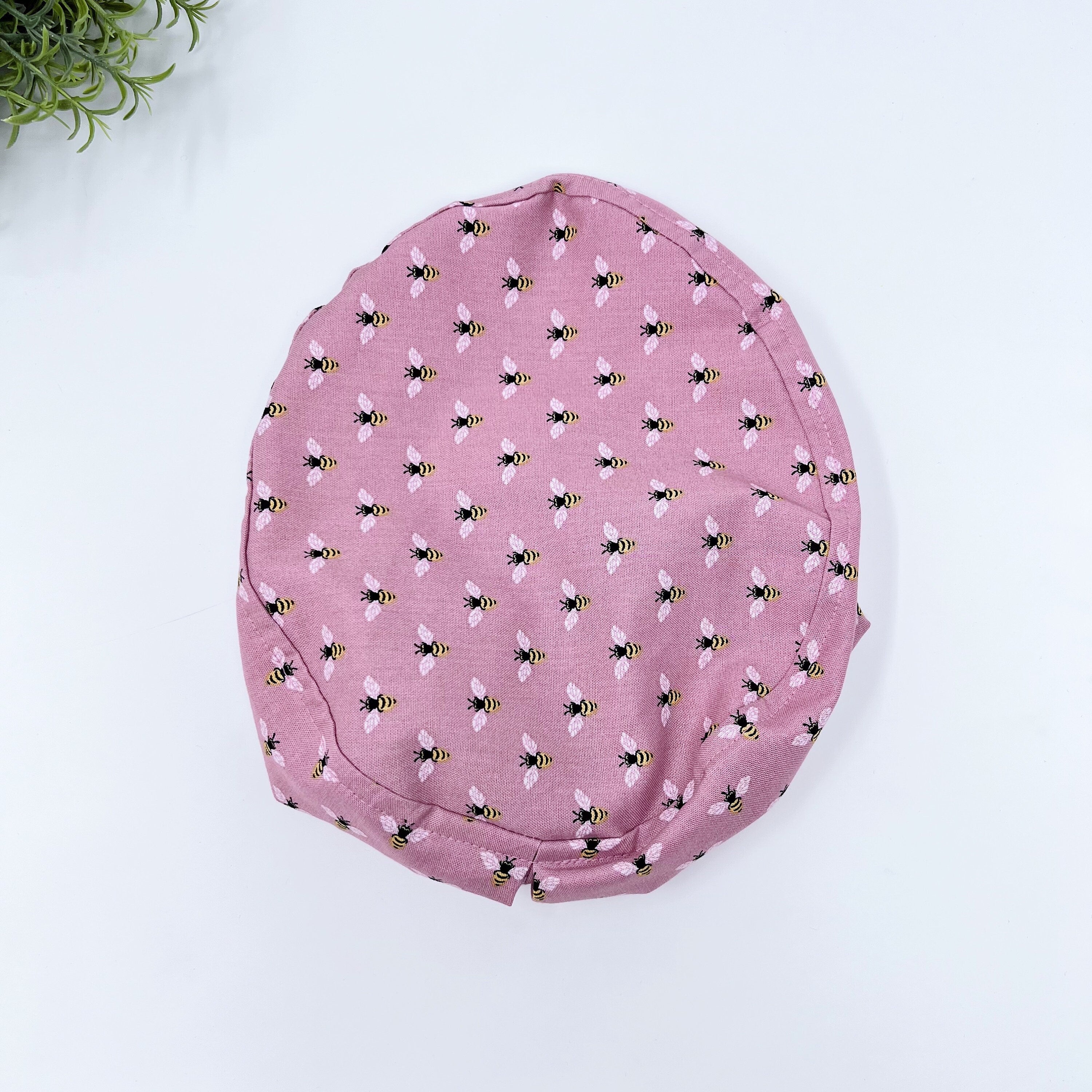 Bees Euro Scrub Cap for Women with Satin Lined Option by Paradise Caps.