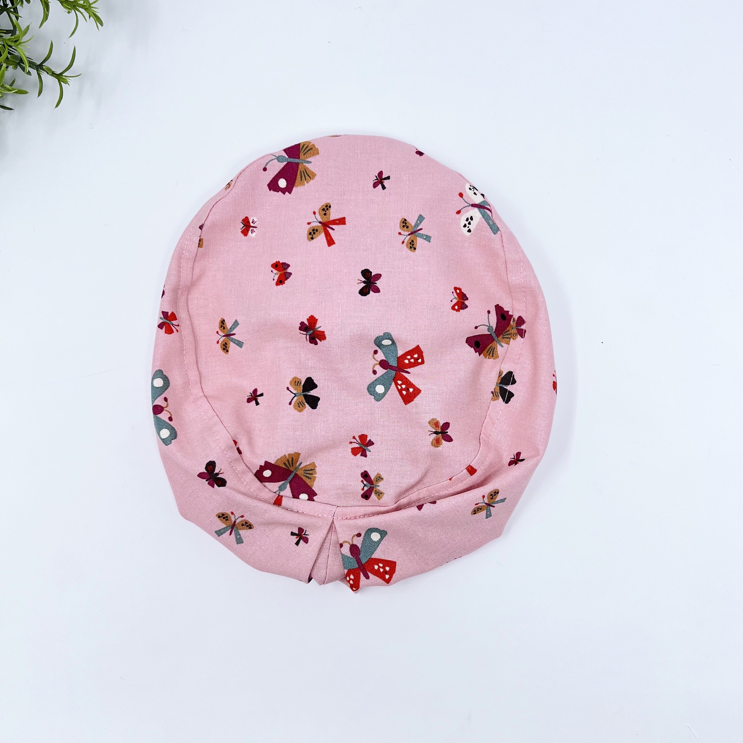 Butterflies Euro Scrub Cap for Women with Satin Lined Option by Paradise Caps.