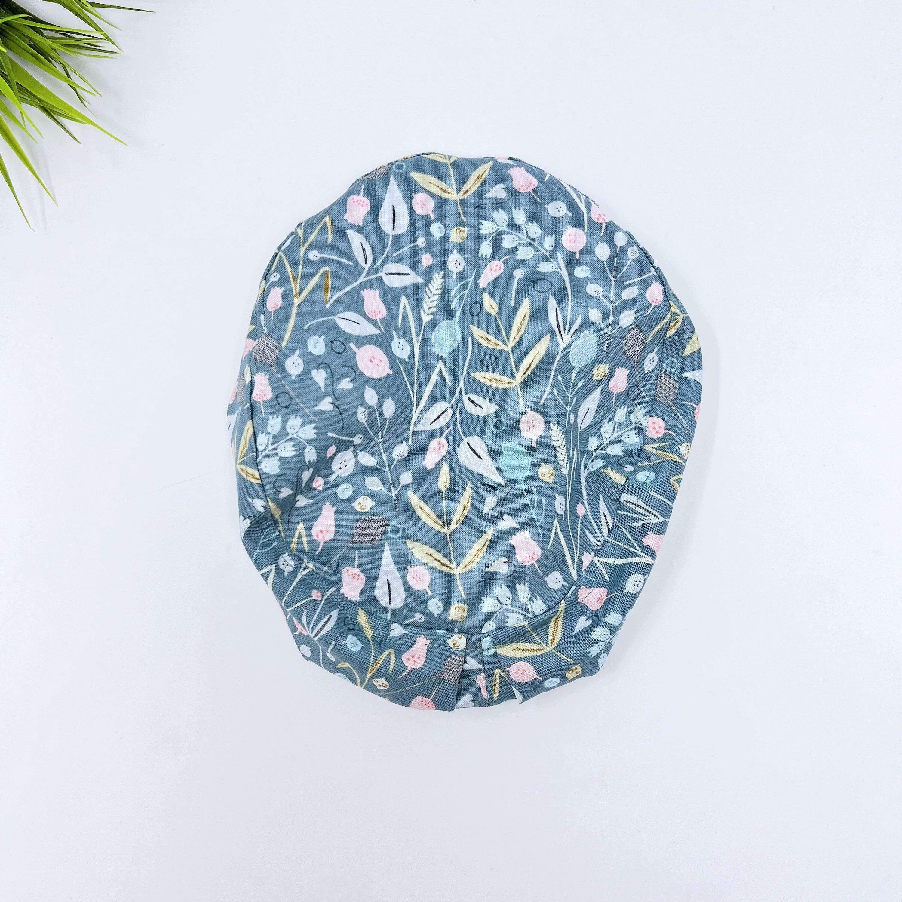 Flowers Euro Scrub Cap for Women with Satin Lined Option by Paradise Caps.