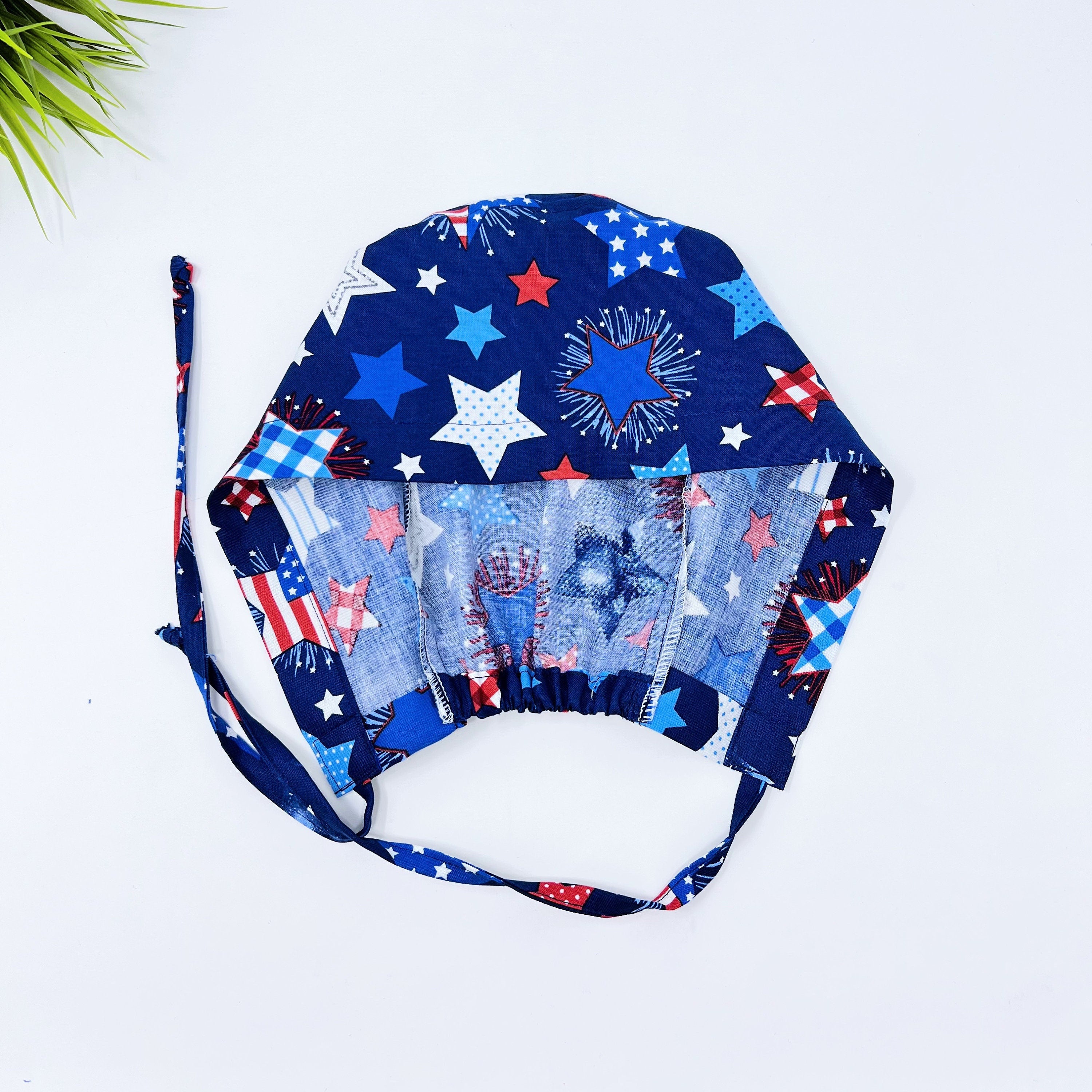 4th of July surgical cap. Medical Scrub Cap, Unisex Scrub Caps