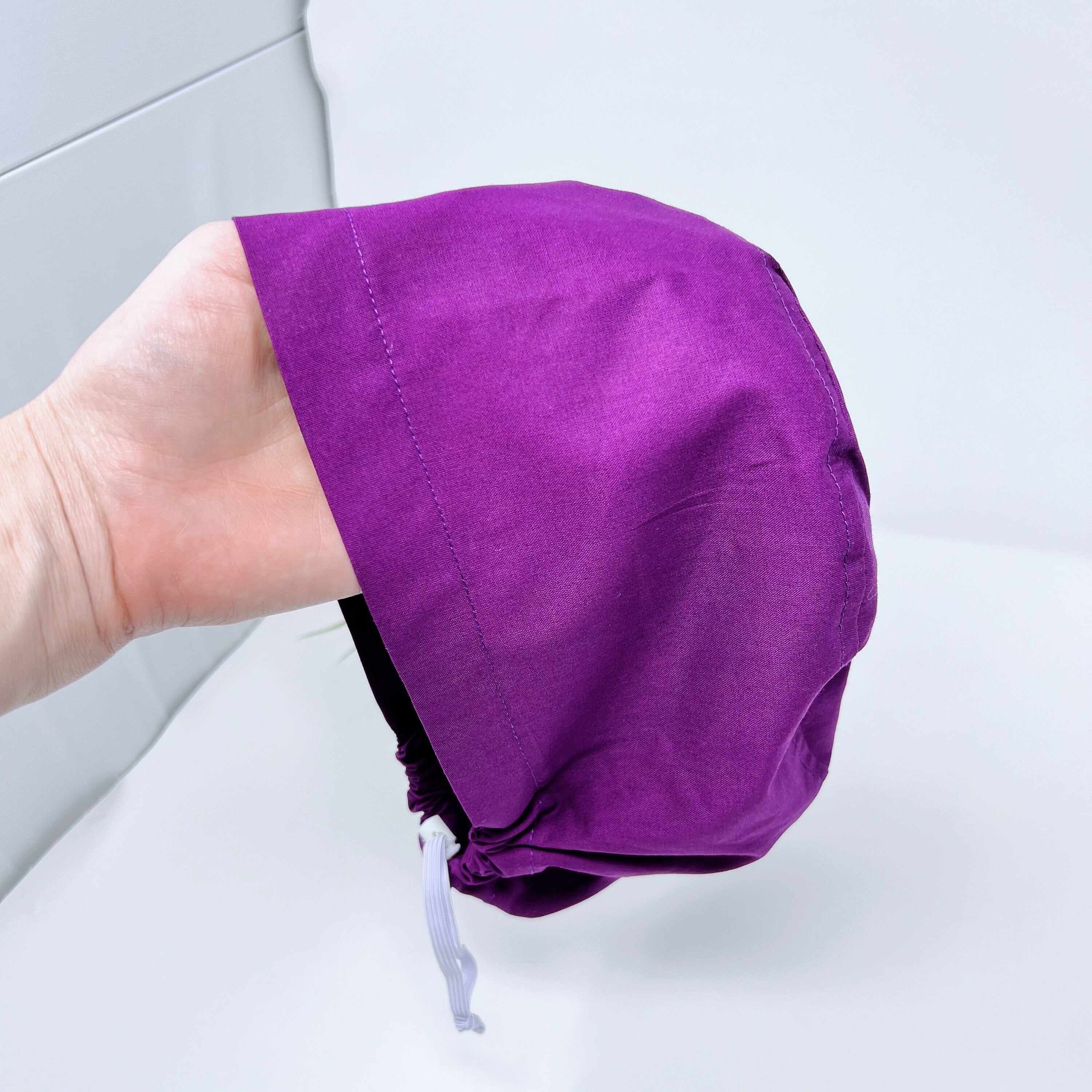 Violet Euro Scrub Cap for Women with Satin Lined Option by Paradise Caps.