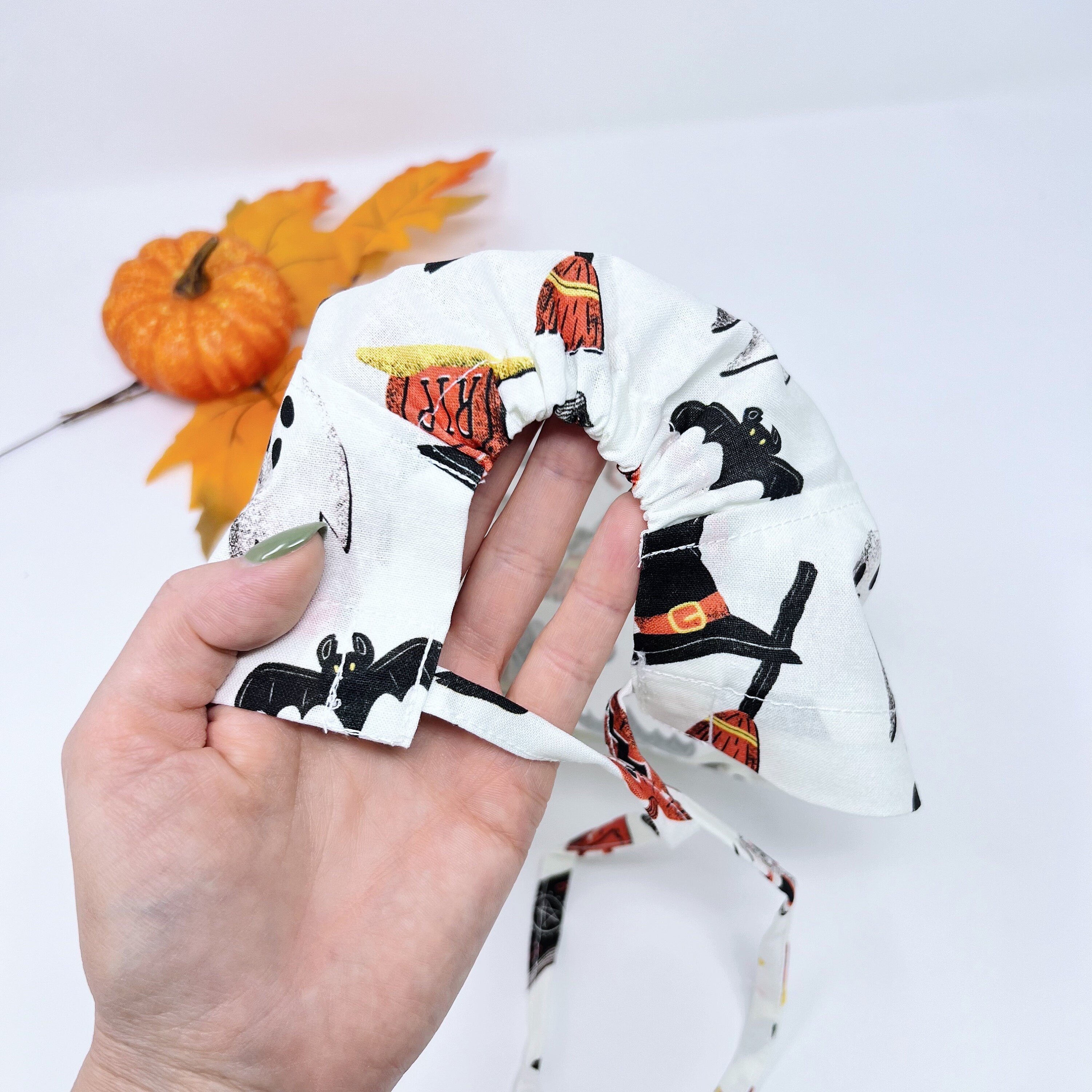 Halloween Skull tie-back style surgical scrub cap for men by Paradise Caps.