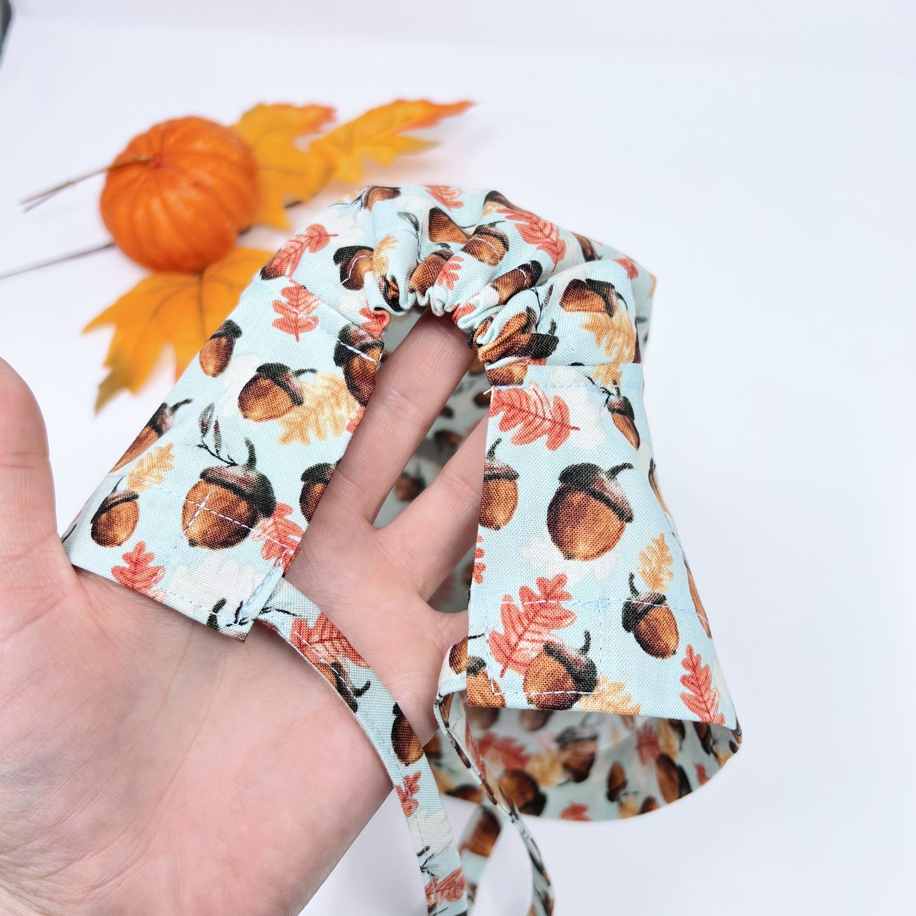 Acorn Skull tie-back style surgical scrub cap for men by Paradise Caps.