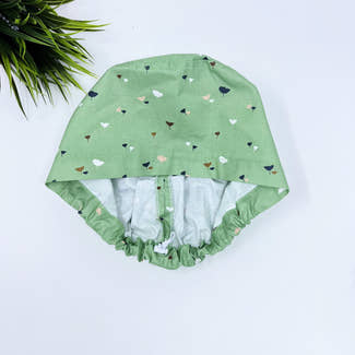 Ginko Euro Scrub Cap for Women, Surgical cap Satin Lined Option