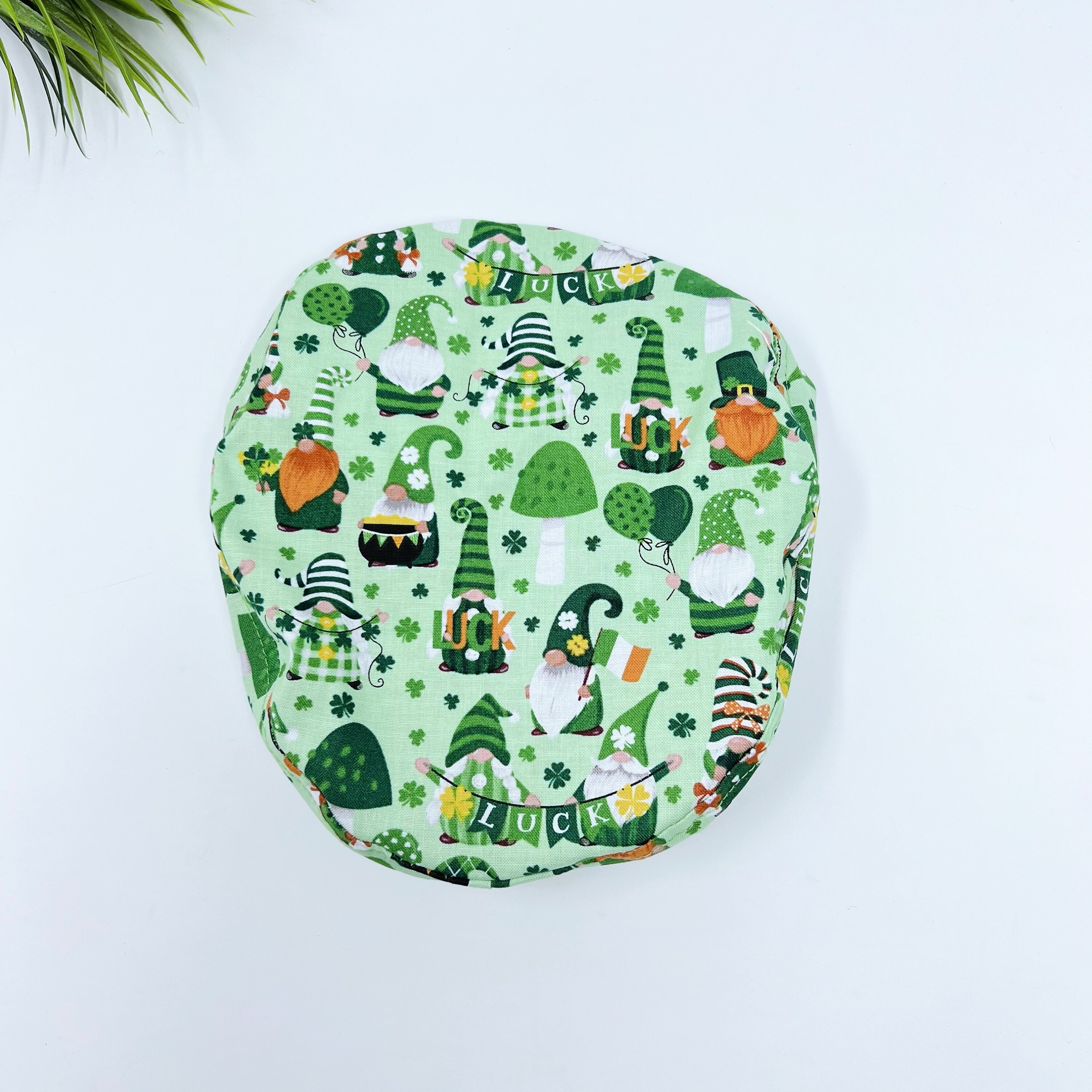 Luck Gnomes Euro Scrub Cap for Women with Satin Lined Option by Paradise Caps.