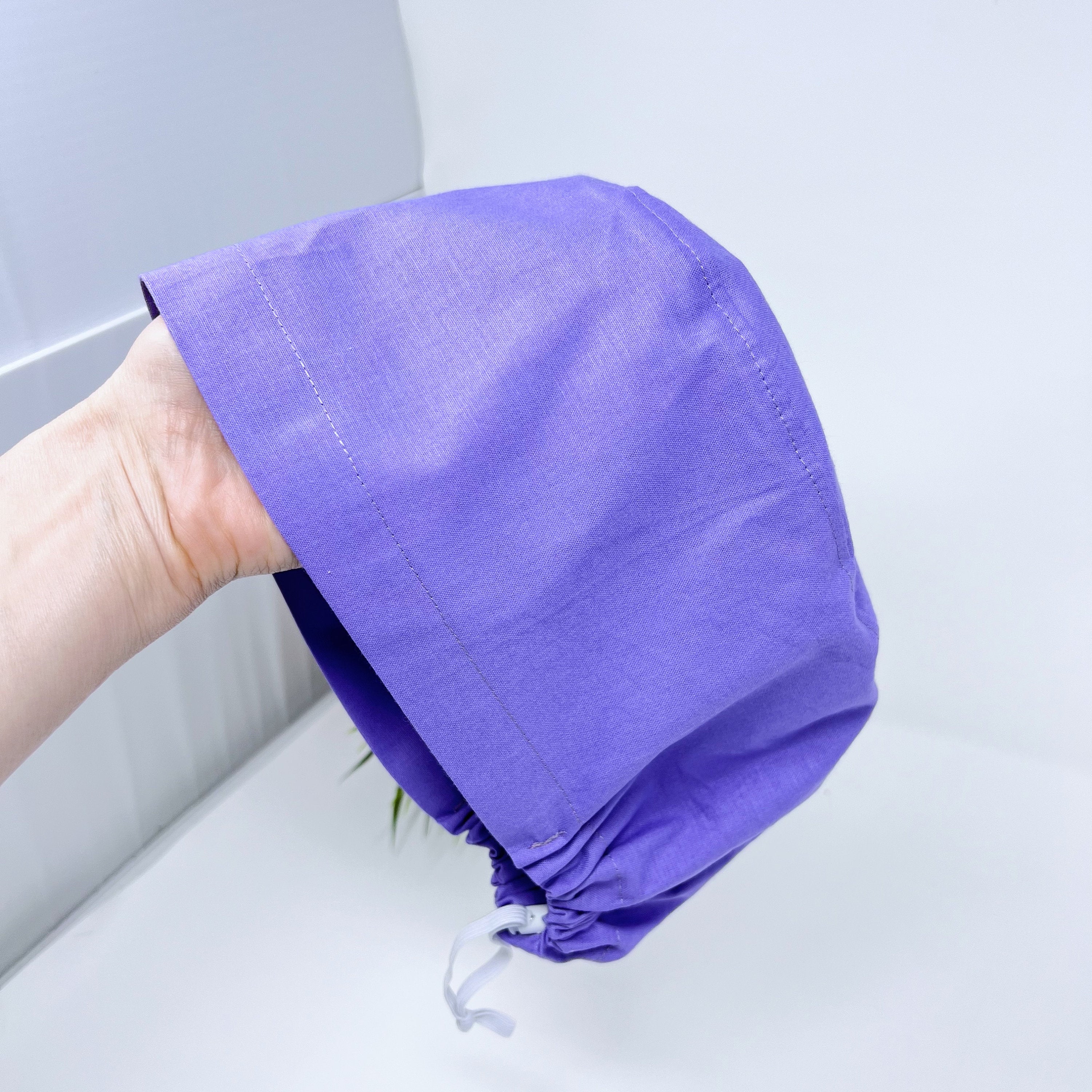 Light purple Euro Scrub Cap for Women with Satin Lined Option by Paradise Caps.