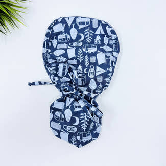 Got Wood? Ponytail scrub cap, Surgical cap women. Satin Lined Option Surgical cap with ponytail.