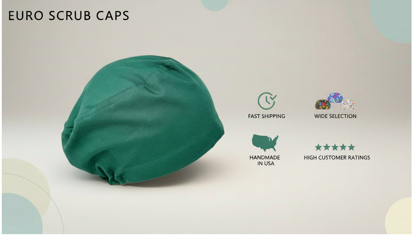 Scrub Caps in Euro Style