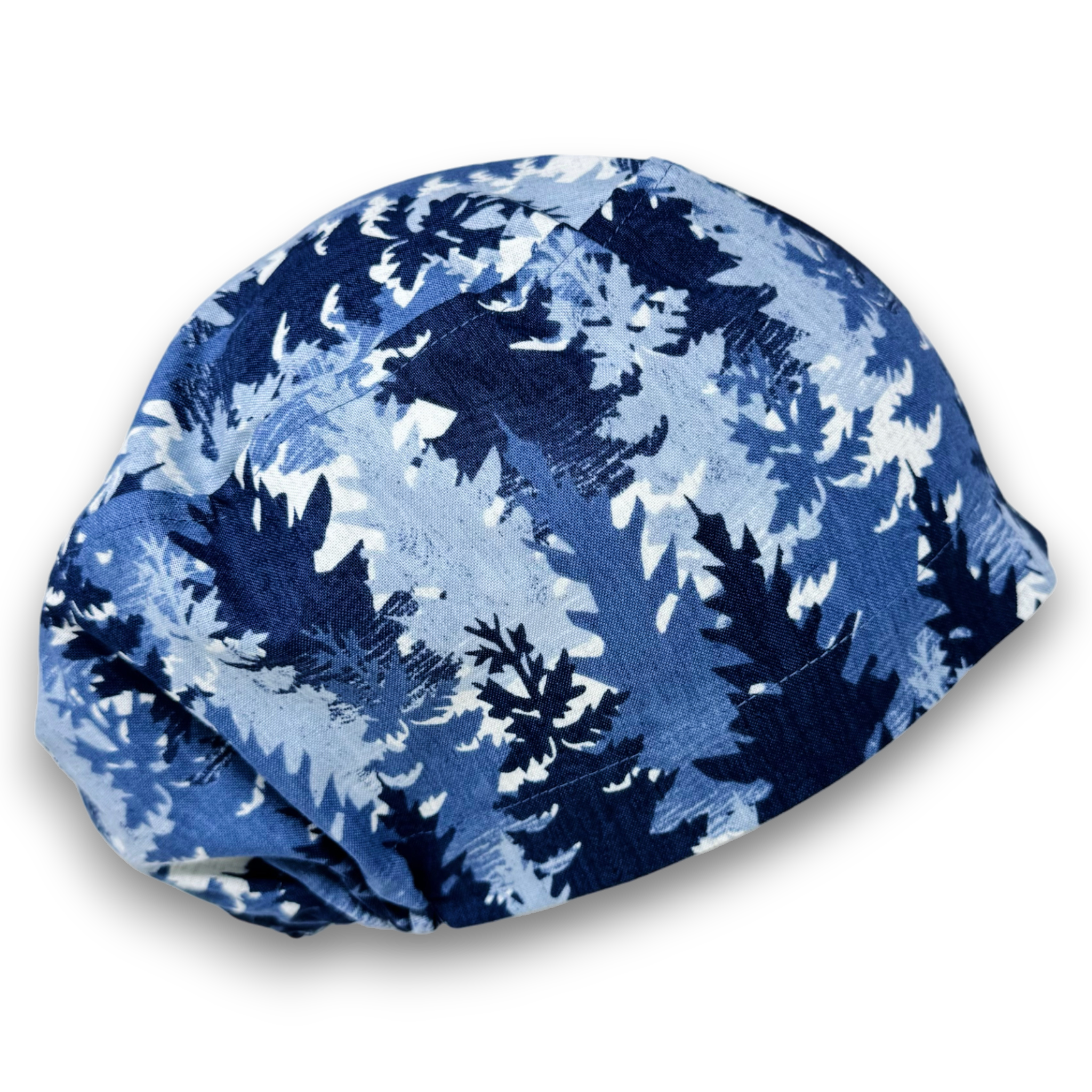 Winter forest Euro Scrub Cap for Women with Satin Lined Option by Paradise Caps.