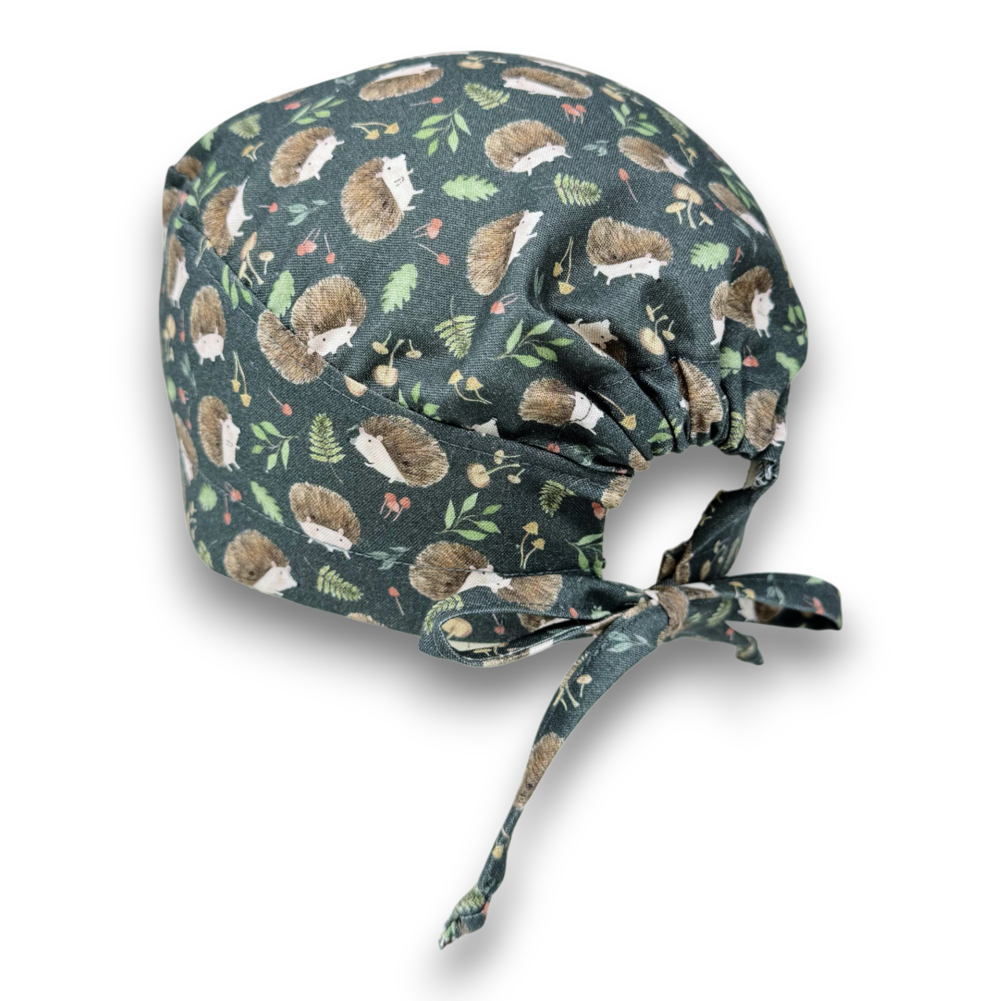 Hedgehog Skull tie-back style surgical scrub cap for men by Paradise Caps.