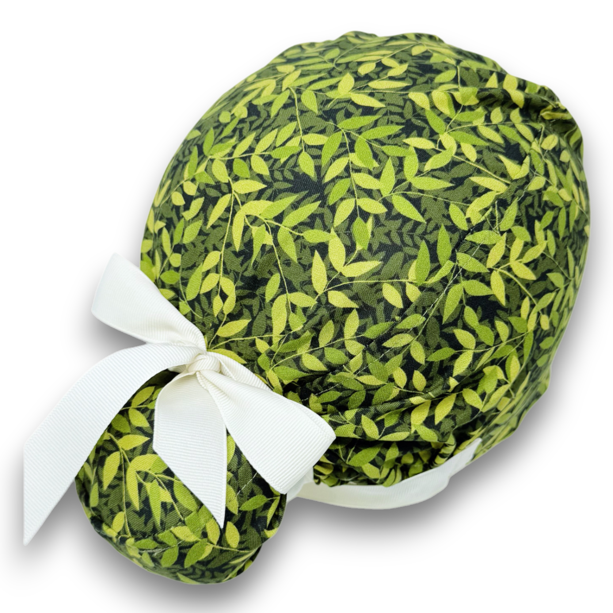 Plant Euro scrub cap with ties for Women by Paradise Caps. Euro PLUS style.
