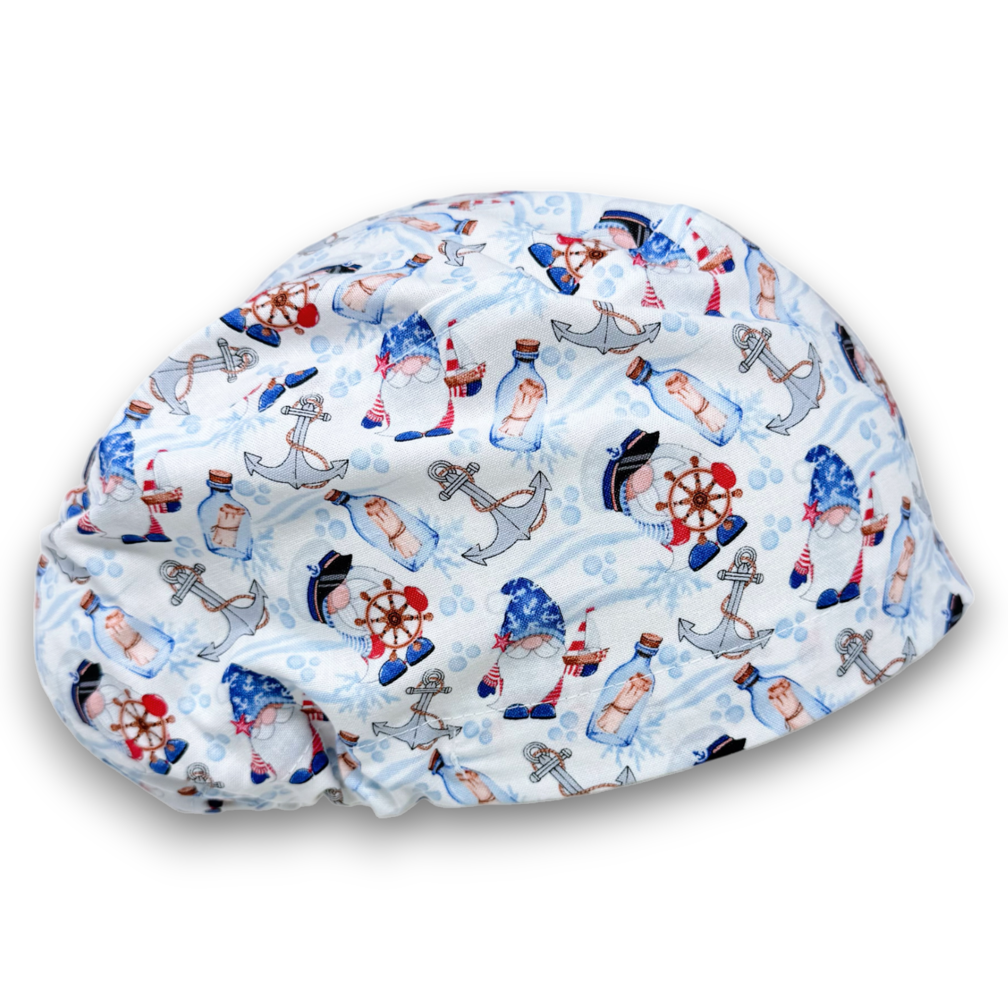 Gnome Euro Scrub Cap for Women with Satin Lined Option by Paradise Caps.