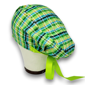 St. Patrick’s Day Euro scrub cap with ties for Women by Paradise Caps. Euro PLUS style.