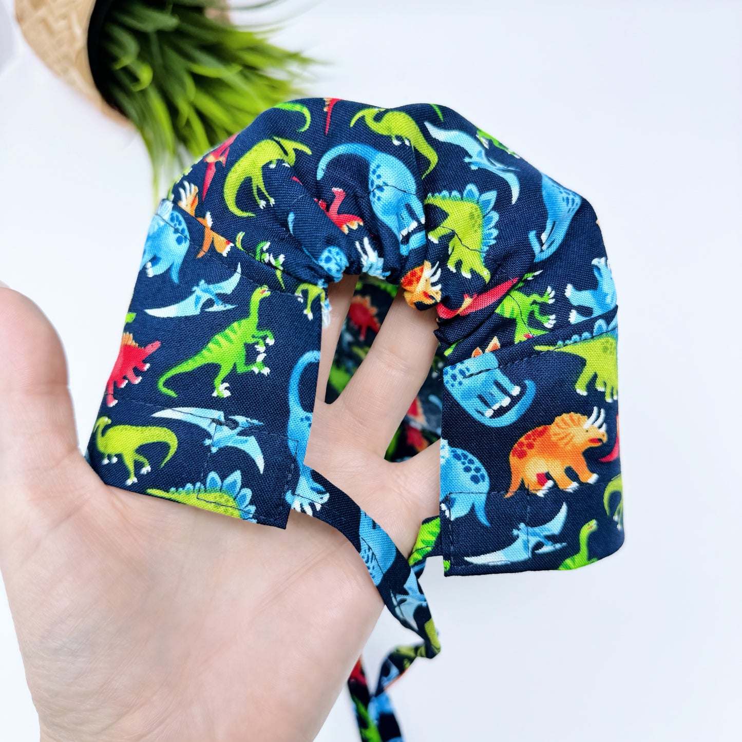 Fashion Dinosaurs regular surgical cap. Scrub caps for women and men.