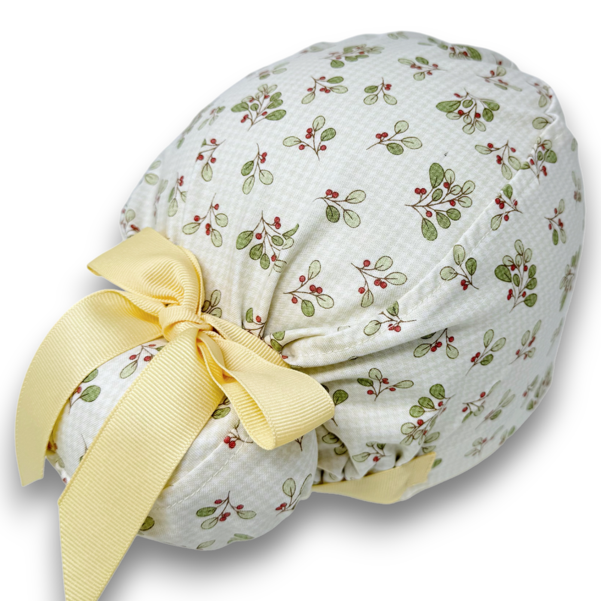 Winter Berry Euro scrub cap with ties for Women by Paradise Caps. Euro PLUS style.